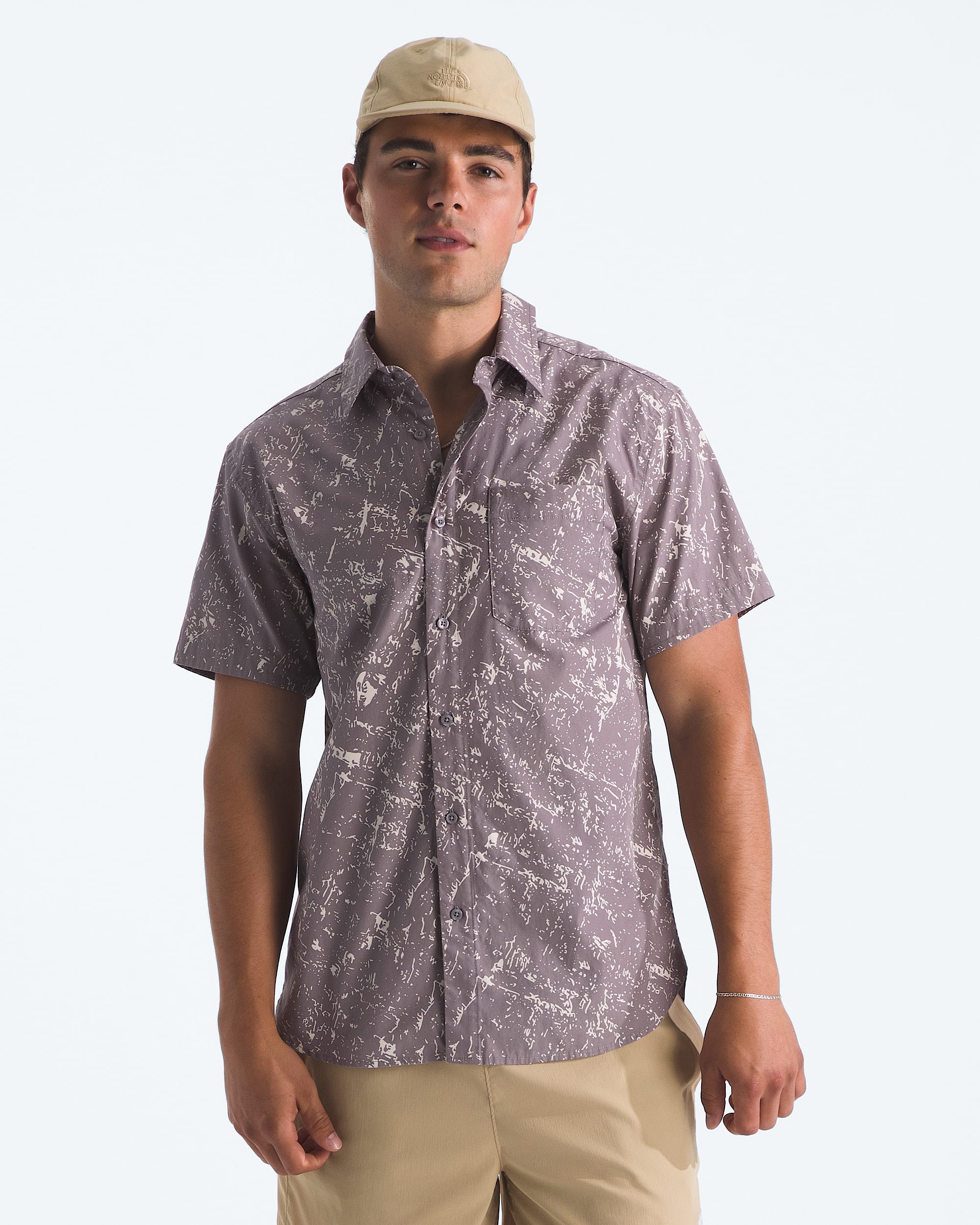 Chemise  manches courtes  motif Baytrail pour hommes TNF HERO