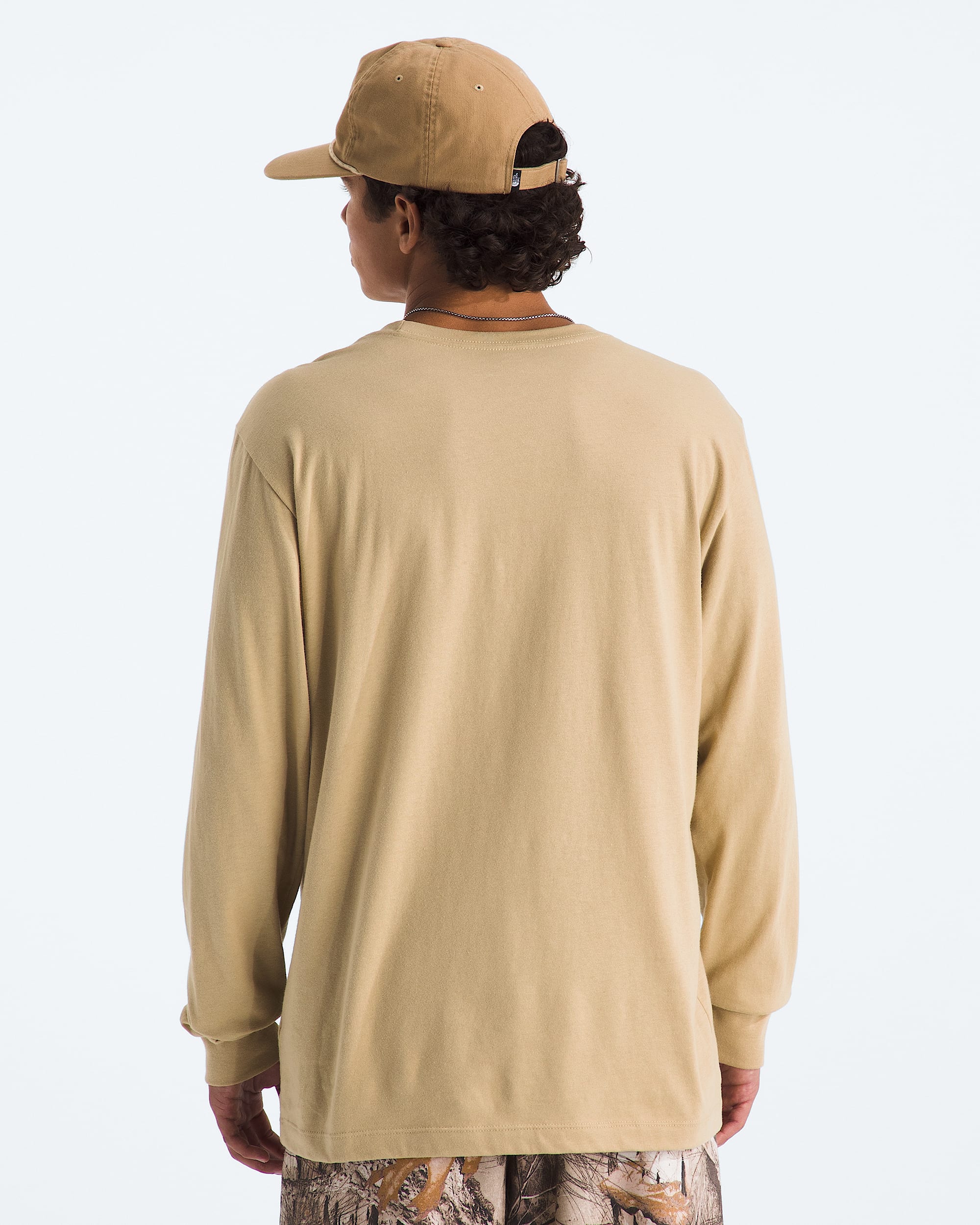 Mens Evolution Simple Dome Regular LongSleeve Tee TNF BACK