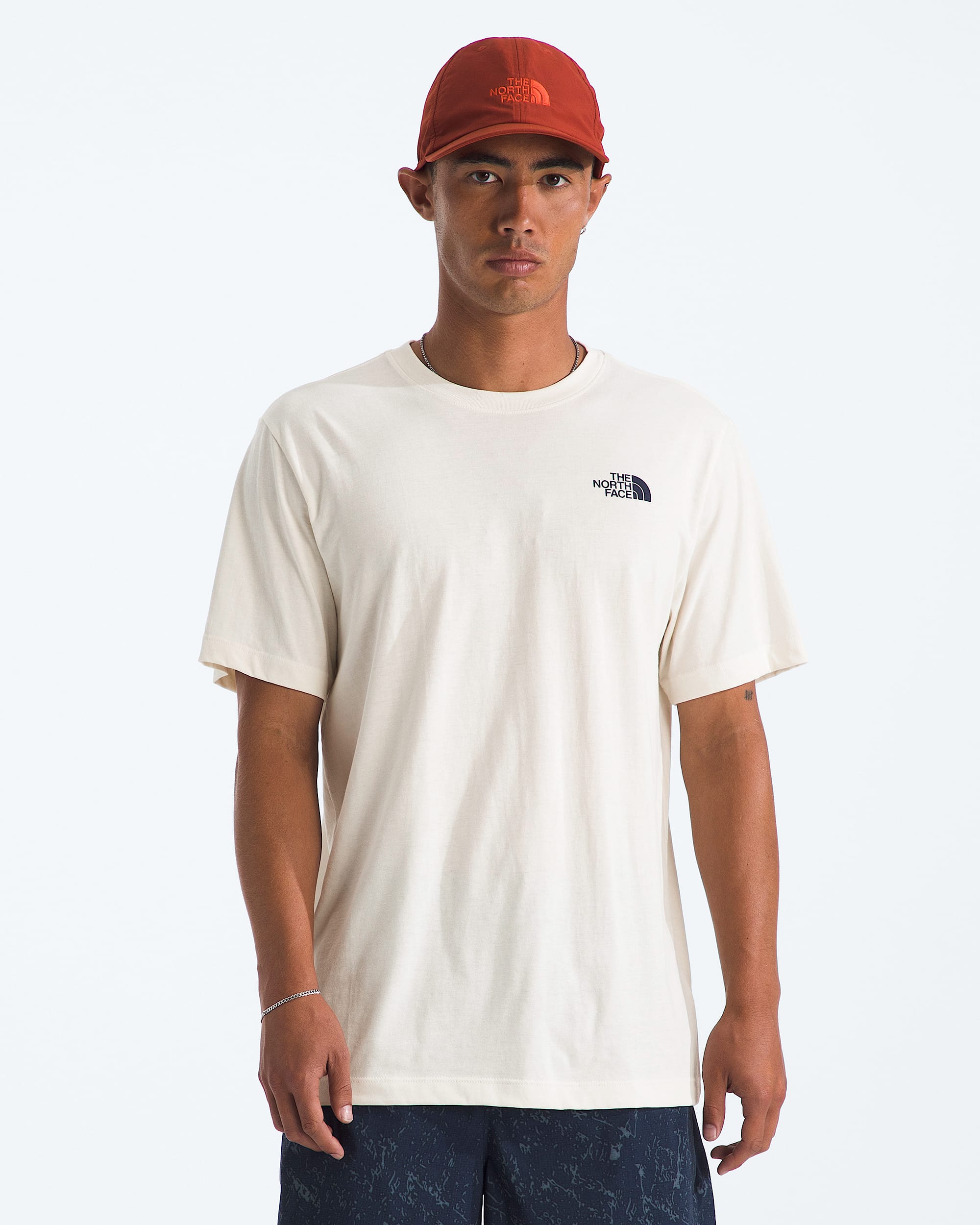 Mens Stay Exploring Regular ShortSleeve Tee TNF BACK