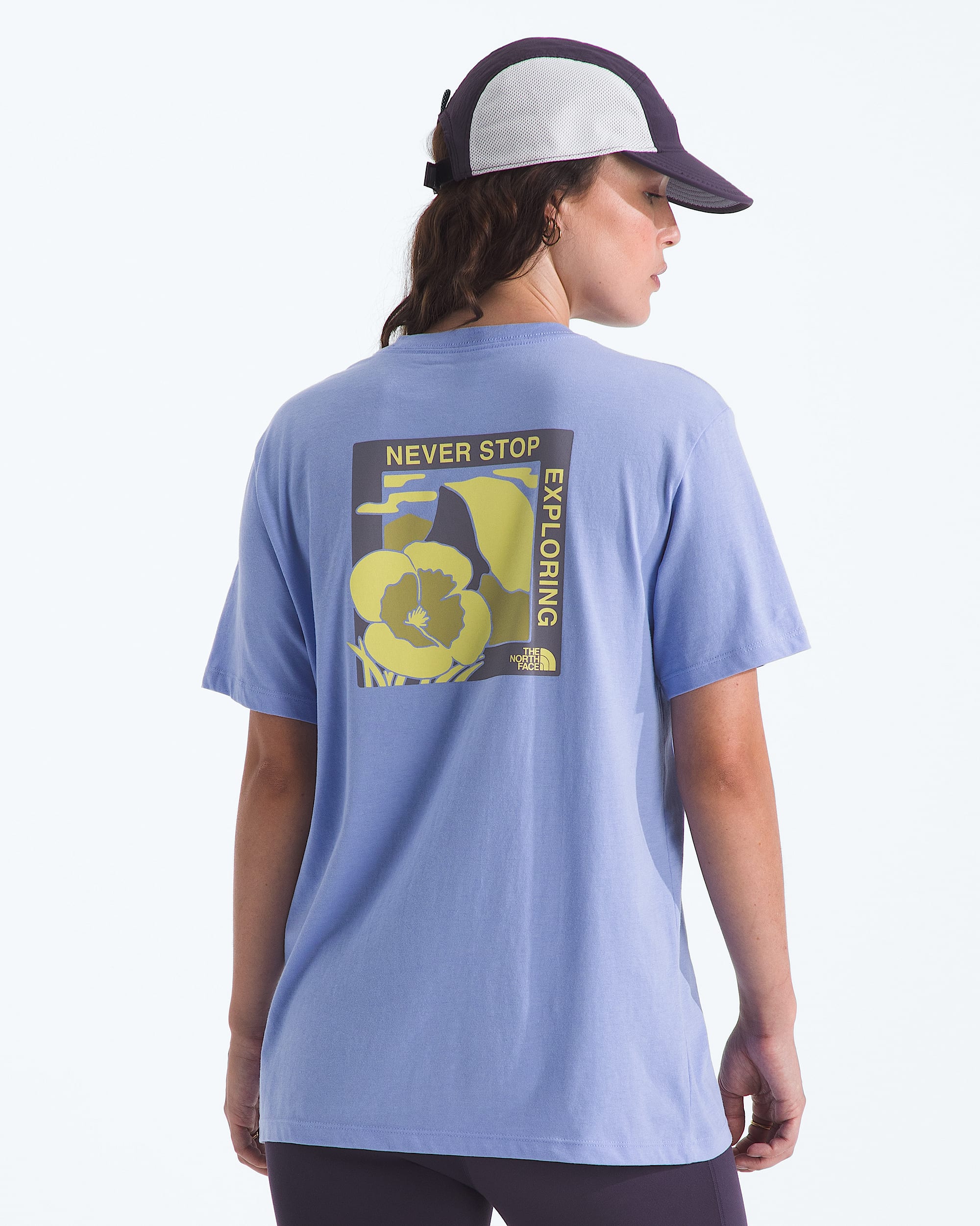 Womens Wildflower Trails Relaxed ShortSleeve Tee TNF Main