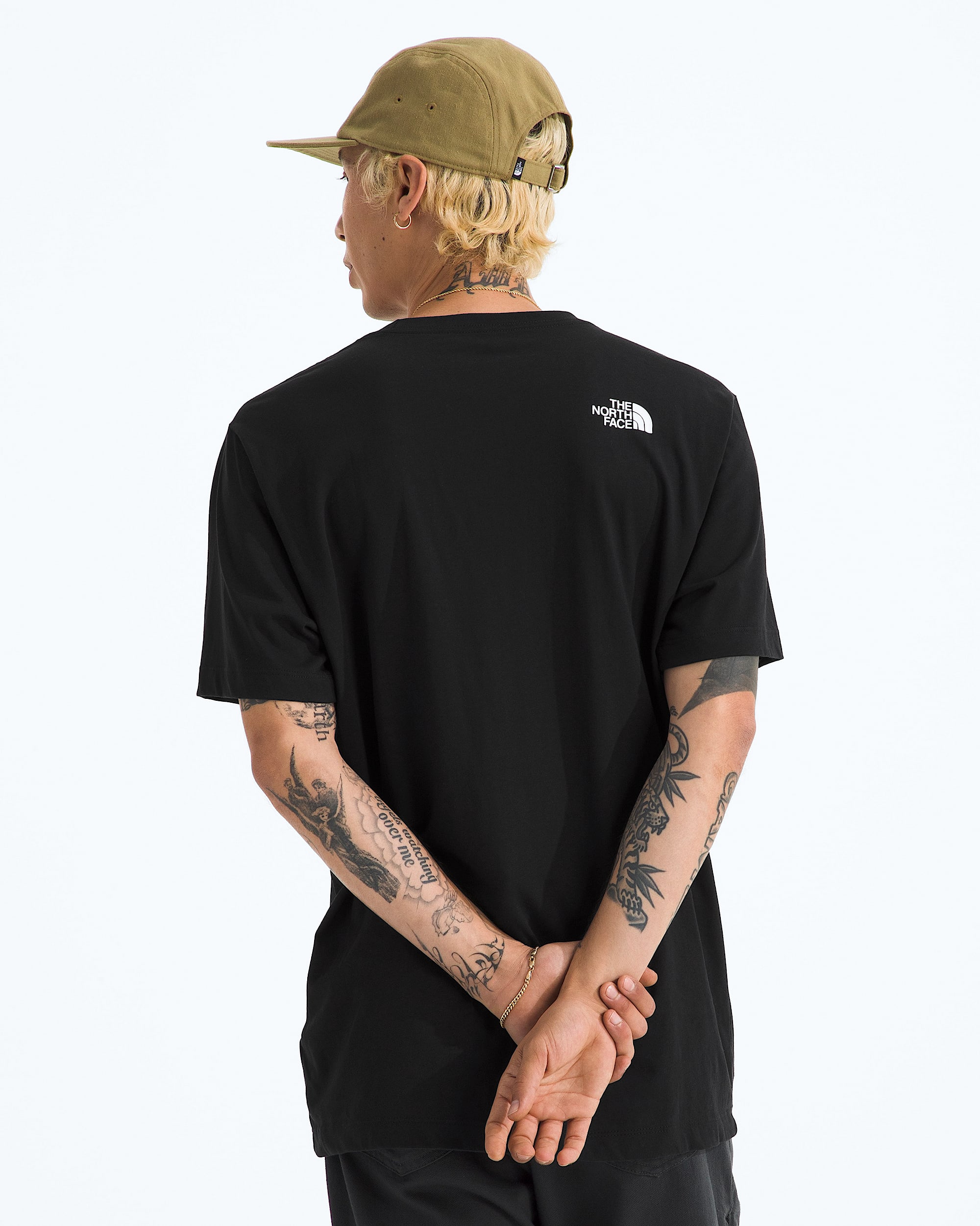 Mens Meadow Mist Regular ShortSleeve Tee TNF BACK
