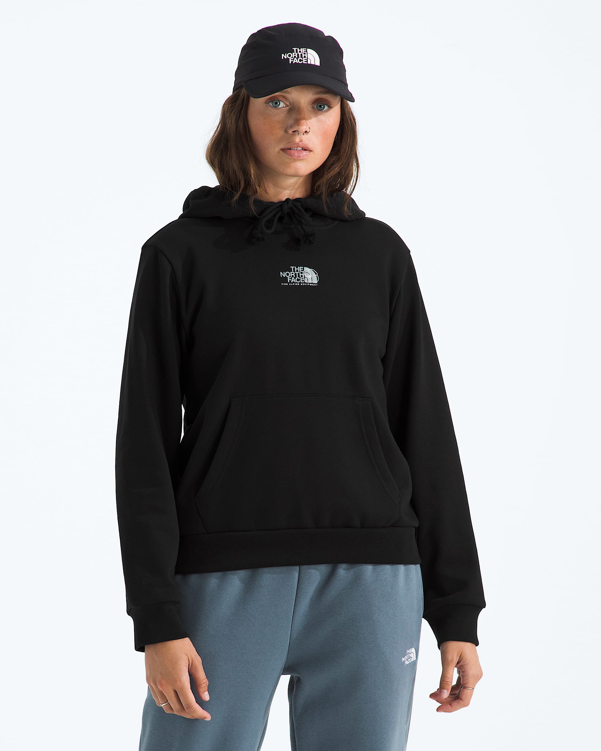 Womens Floral Alpine Regular Hoodie TNF HERO
