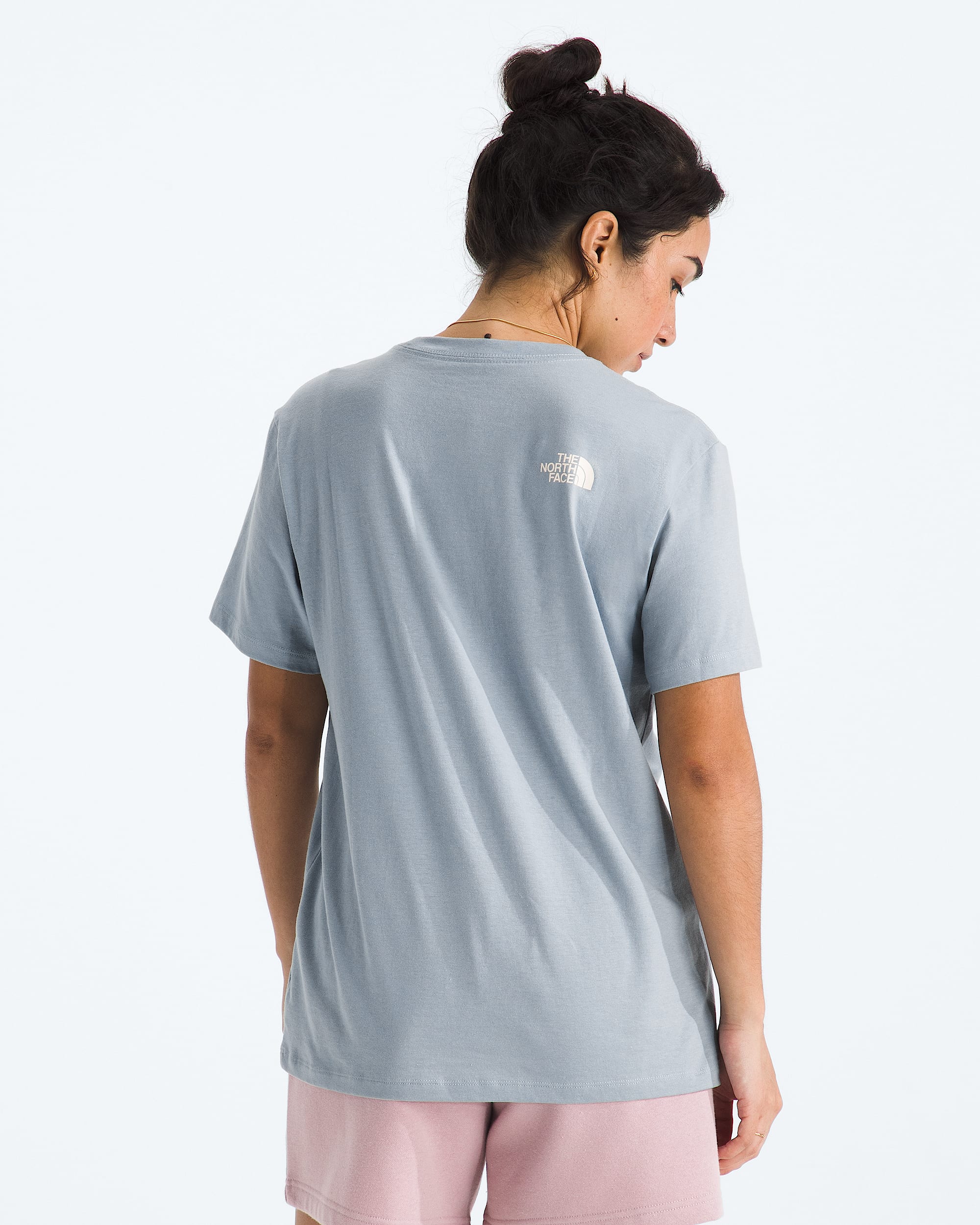 Womens Floral Alpine Relaxed ShortSleeve Tee TNF BACK