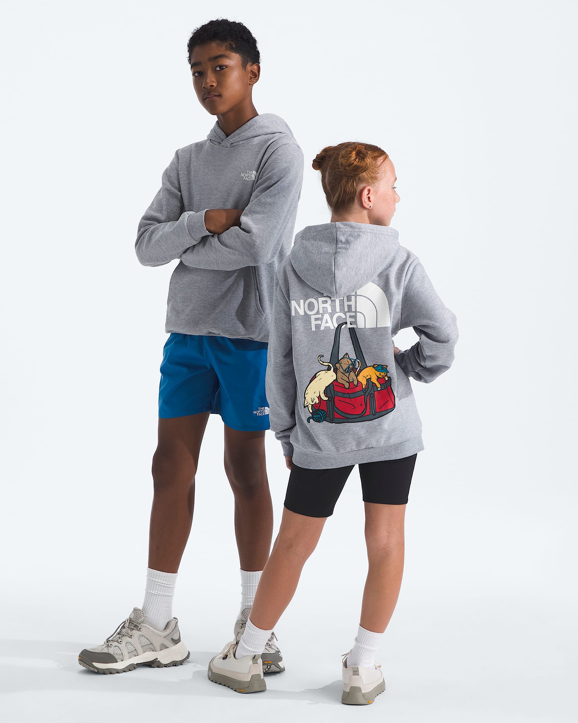 Boys  Girls Ember Fade Regular Hoodie TNF Main