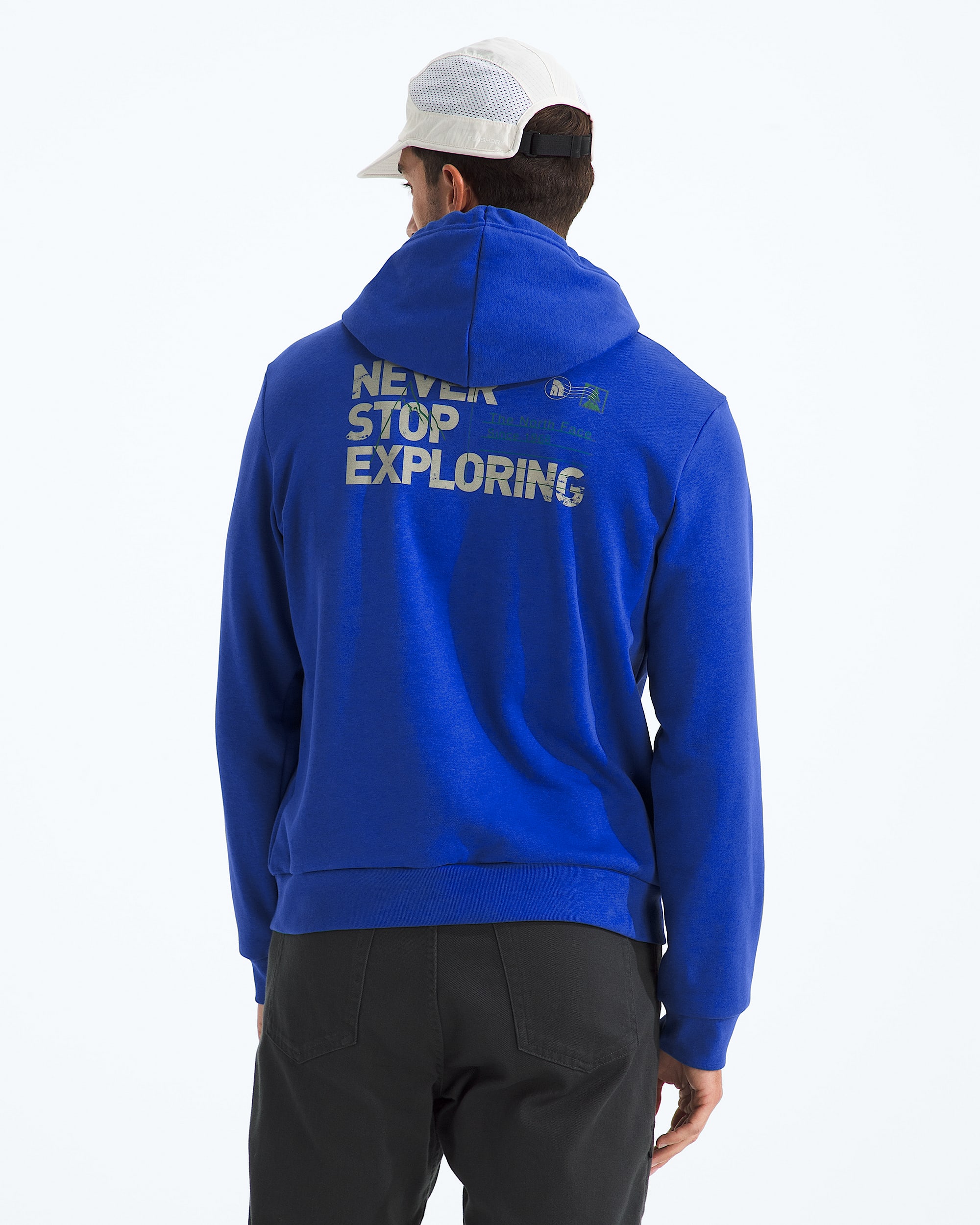 Mens Never Stop Postcard Regular Hoodie TNF Main