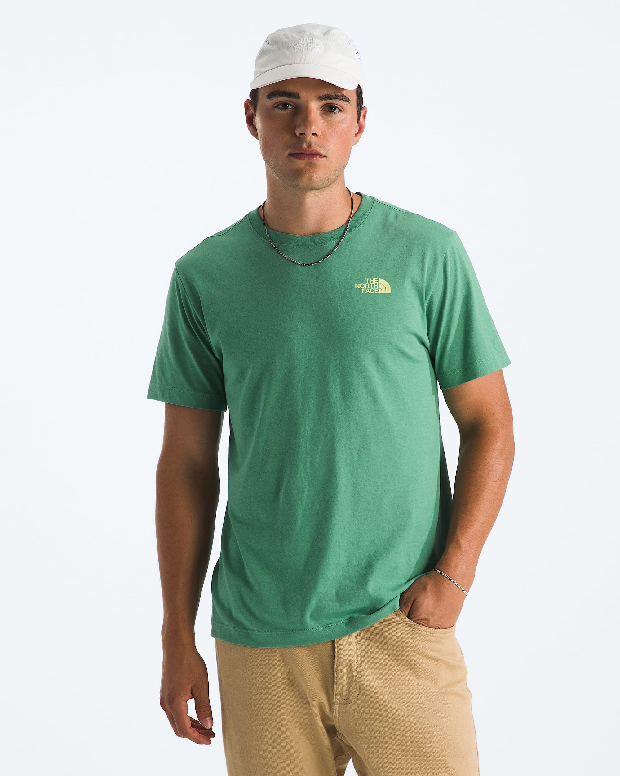 Mens Explore Postcard Regular ShortSleeve Tee TNF BACK