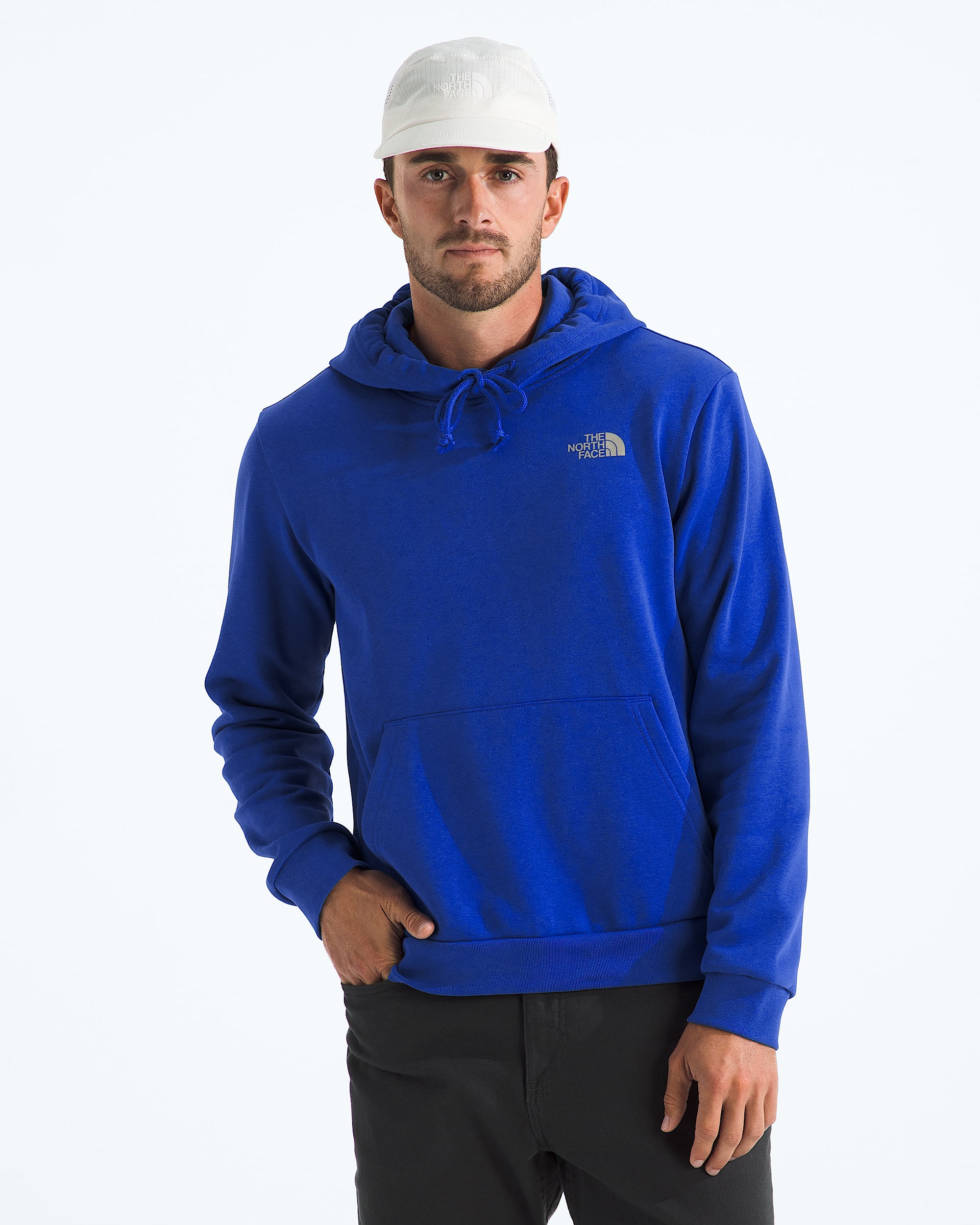Mens Never Stop Postcard Regular Hoodie TNF BACK