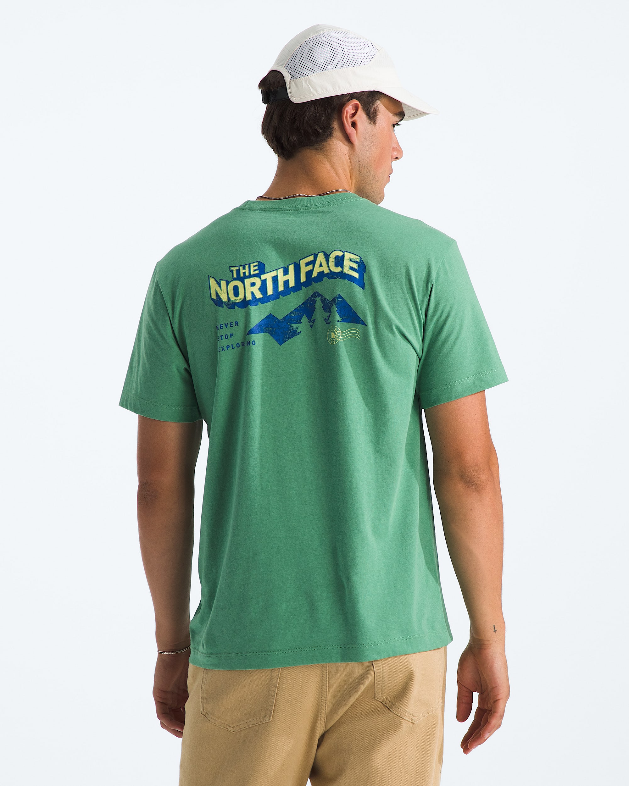 Mens Explore Postcard Regular ShortSleeve Tee TNF Main