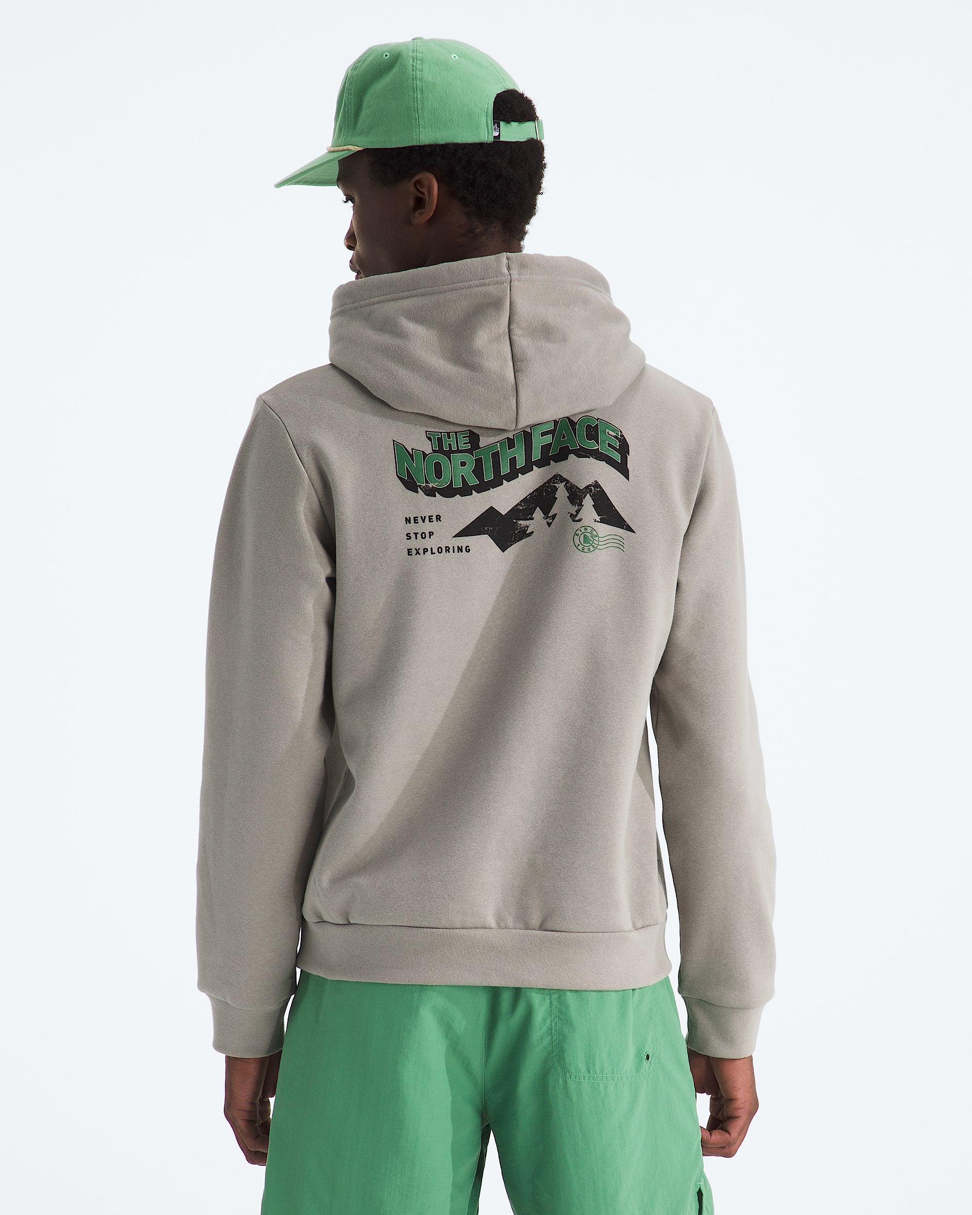 Mens Explore Postcard Regular Hoodie TNF Main