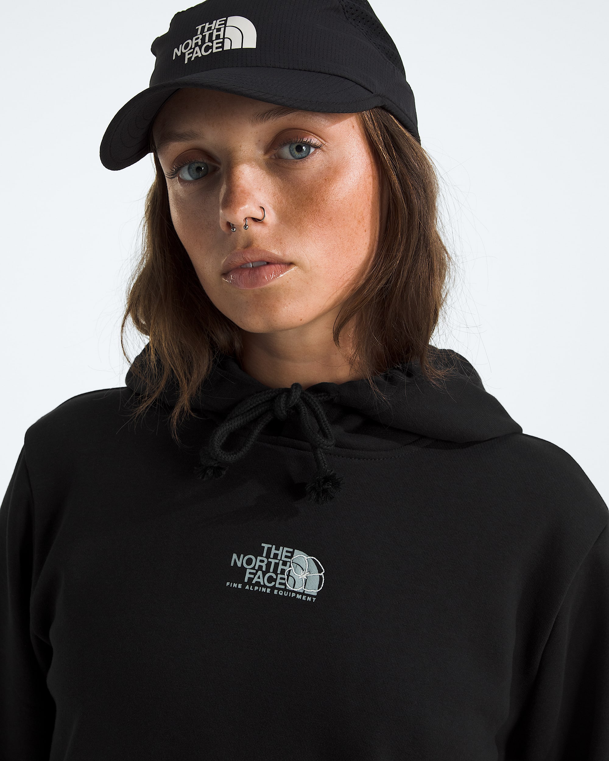 Womens Floral Alpine Regular Hoodie TNF HERO2