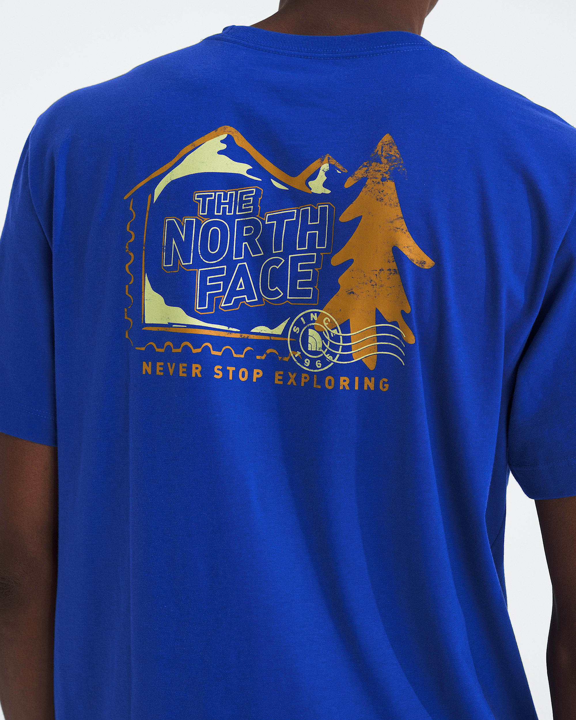 Mens Mountain Stamps Regular ShortSleeve Tee TNF HERO2