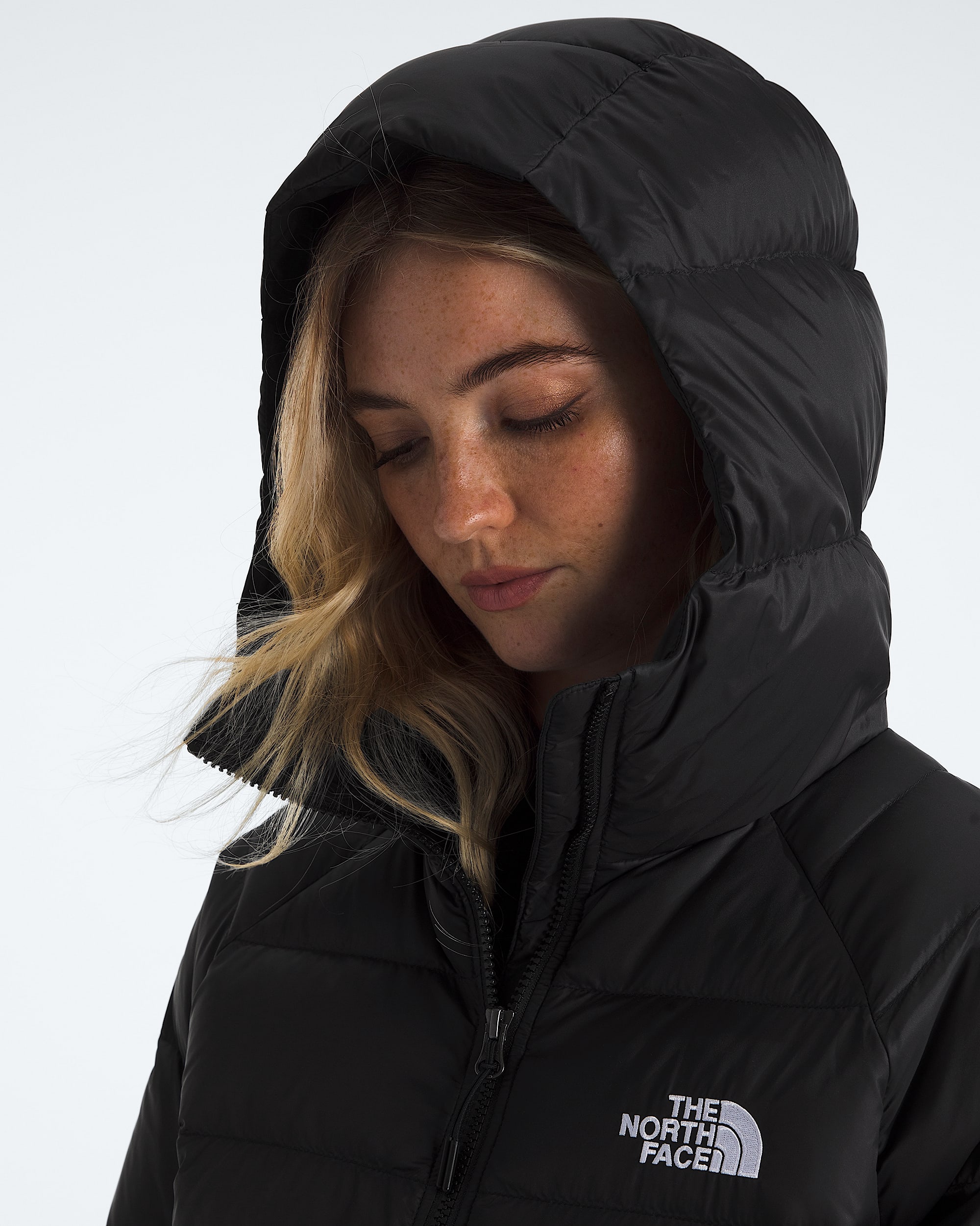 Womens Hydrenalite Down Hoodie TNF TNF Black MODELHOOD2