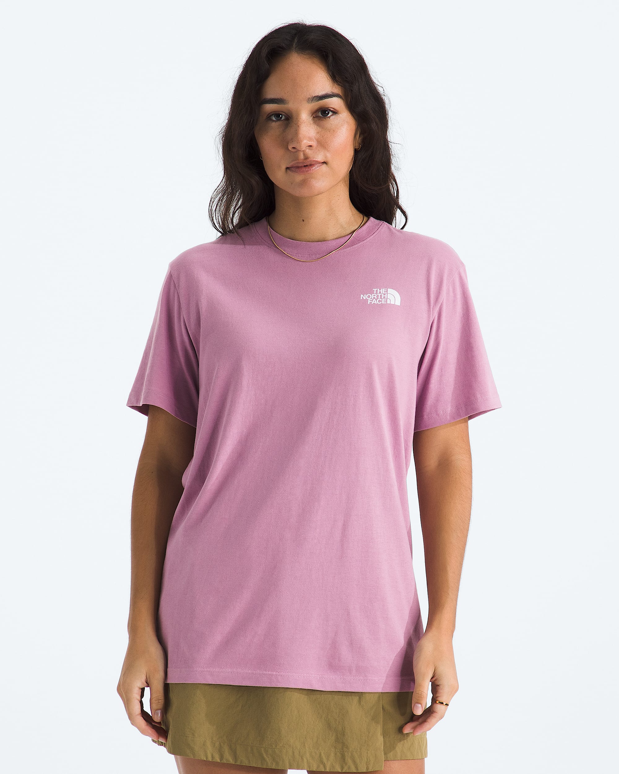 Womens Glacier Drift Relaxed ShortSleeve Tee TNF BACK