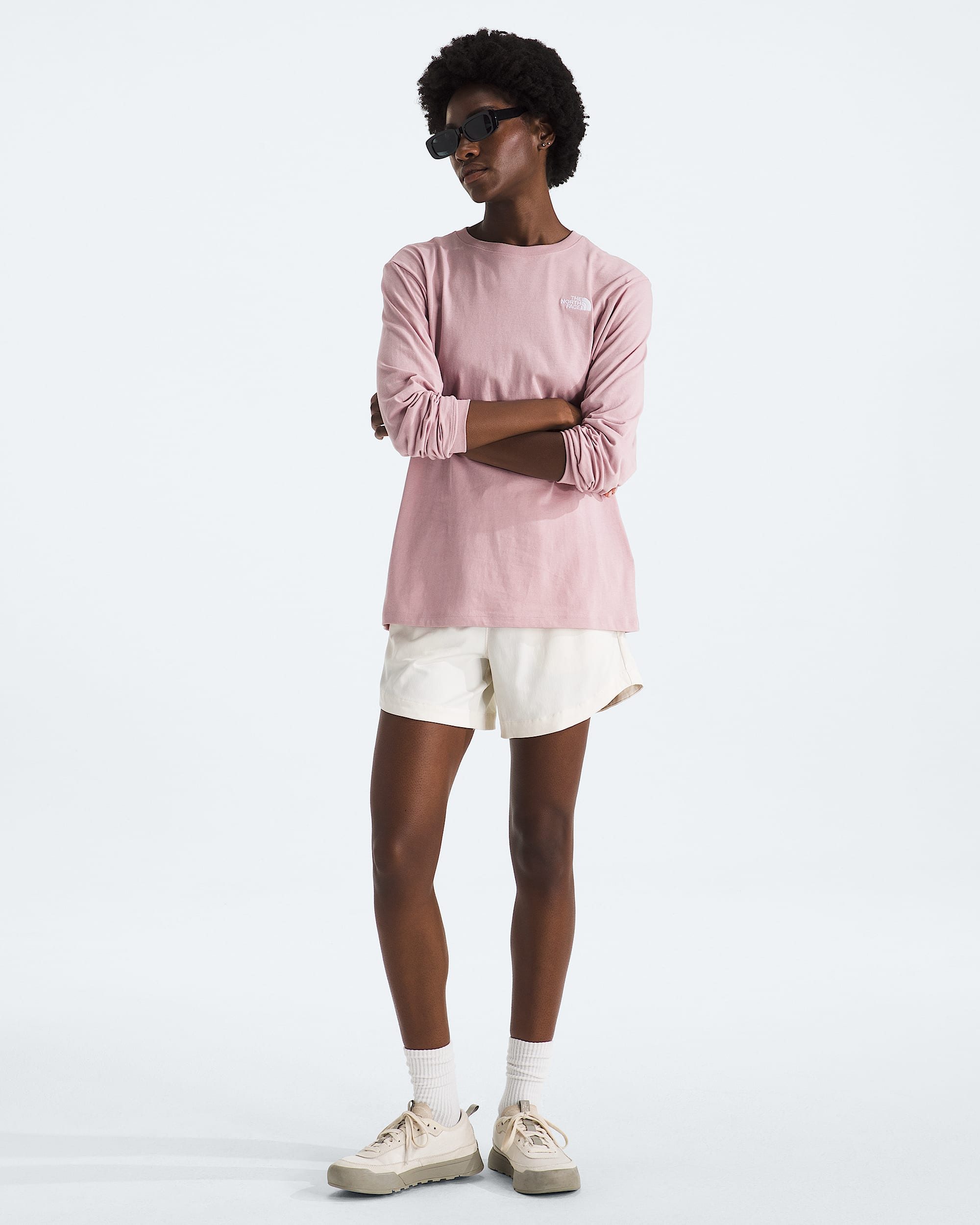 Womens Evolution Simple Dome LongSleeve Tee TNF HERO2