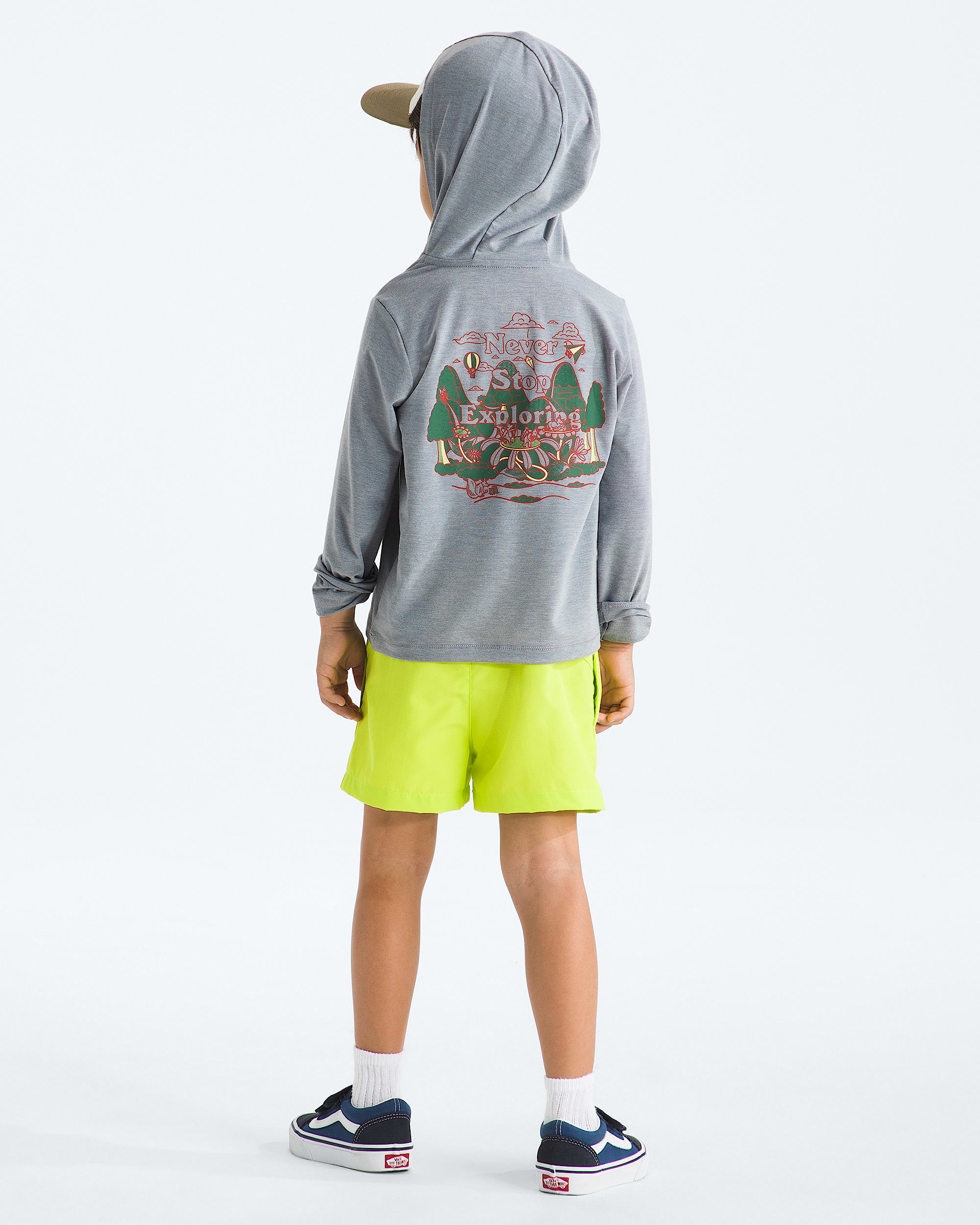 Kids Adventure Sequoia Shade Hoodie TNF BACK
