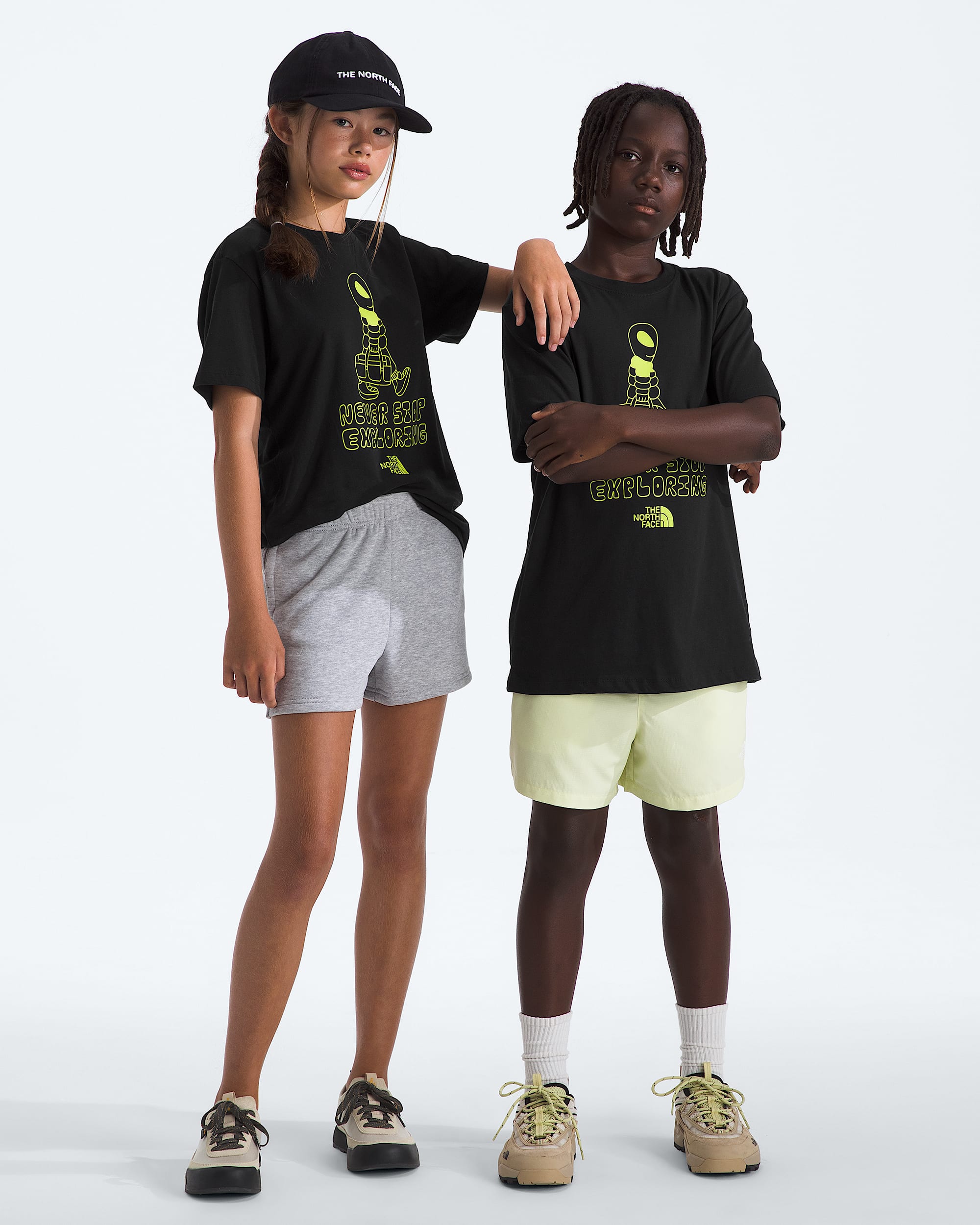 Boys  Girls Celestial Drift Regular ShortSleeve Tee TNF Main