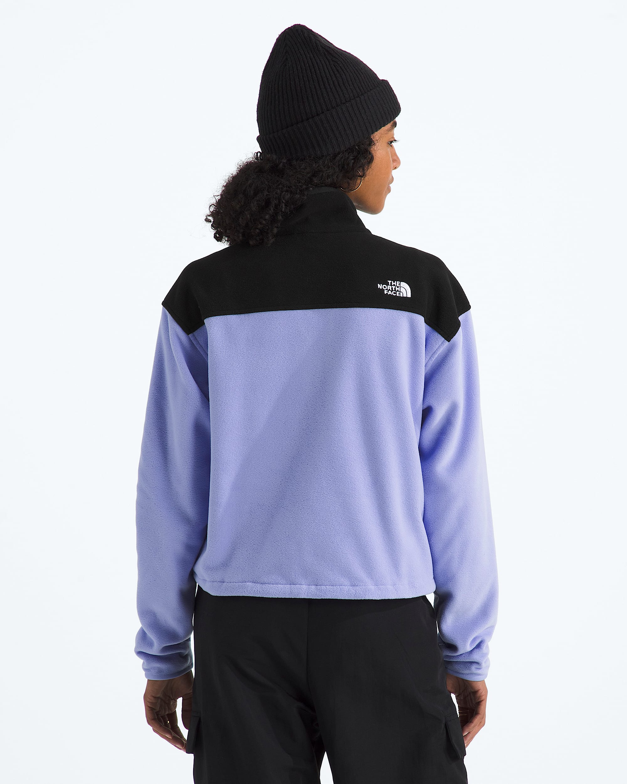 Manteau court Glacier  demiglissire en molleton pour femmes TNF BACK
