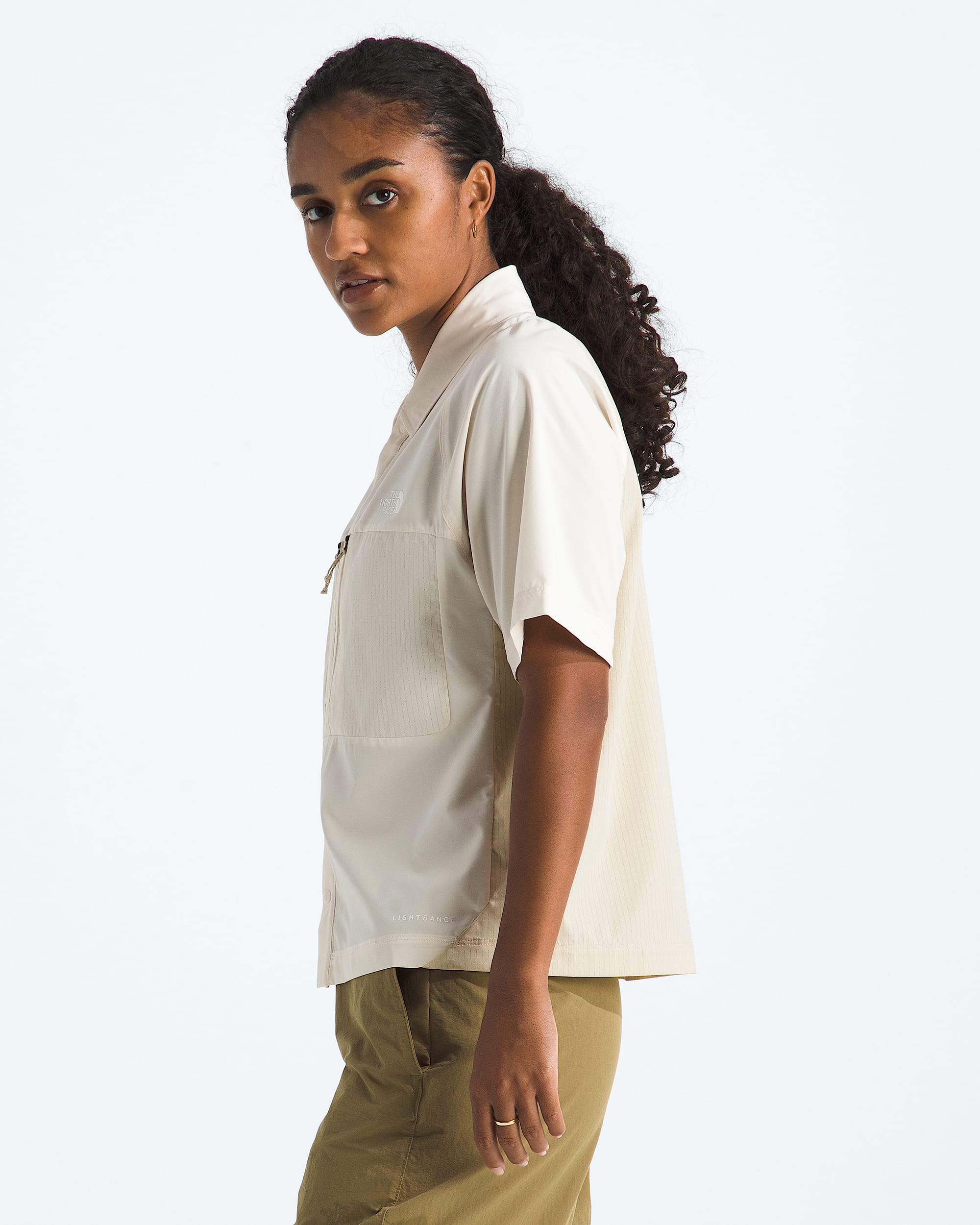 Womens Trail LIGHTRANGE ShortSleeve Shirt TNF MODEL34