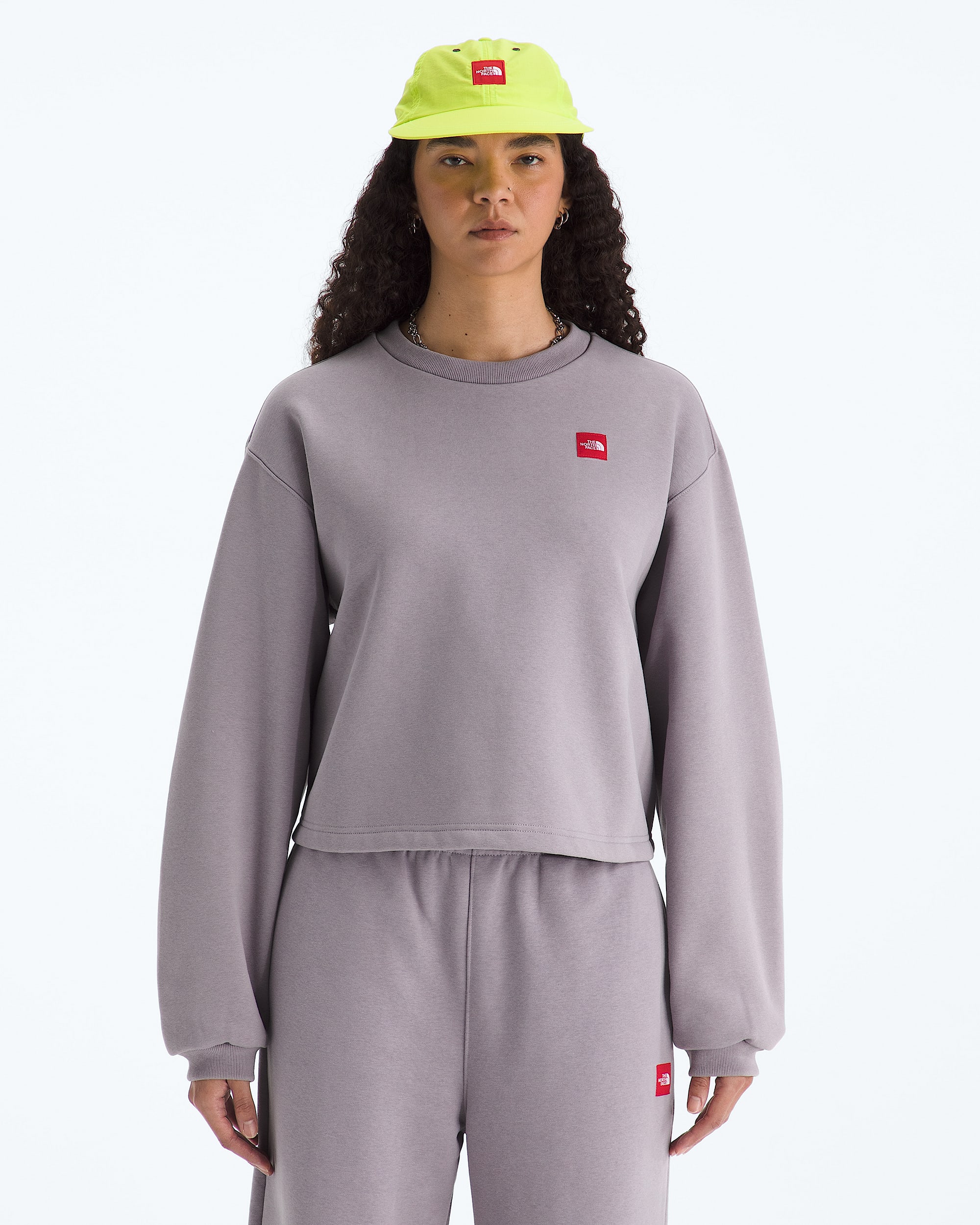 Womens TNF Red Box Crew TNF Main