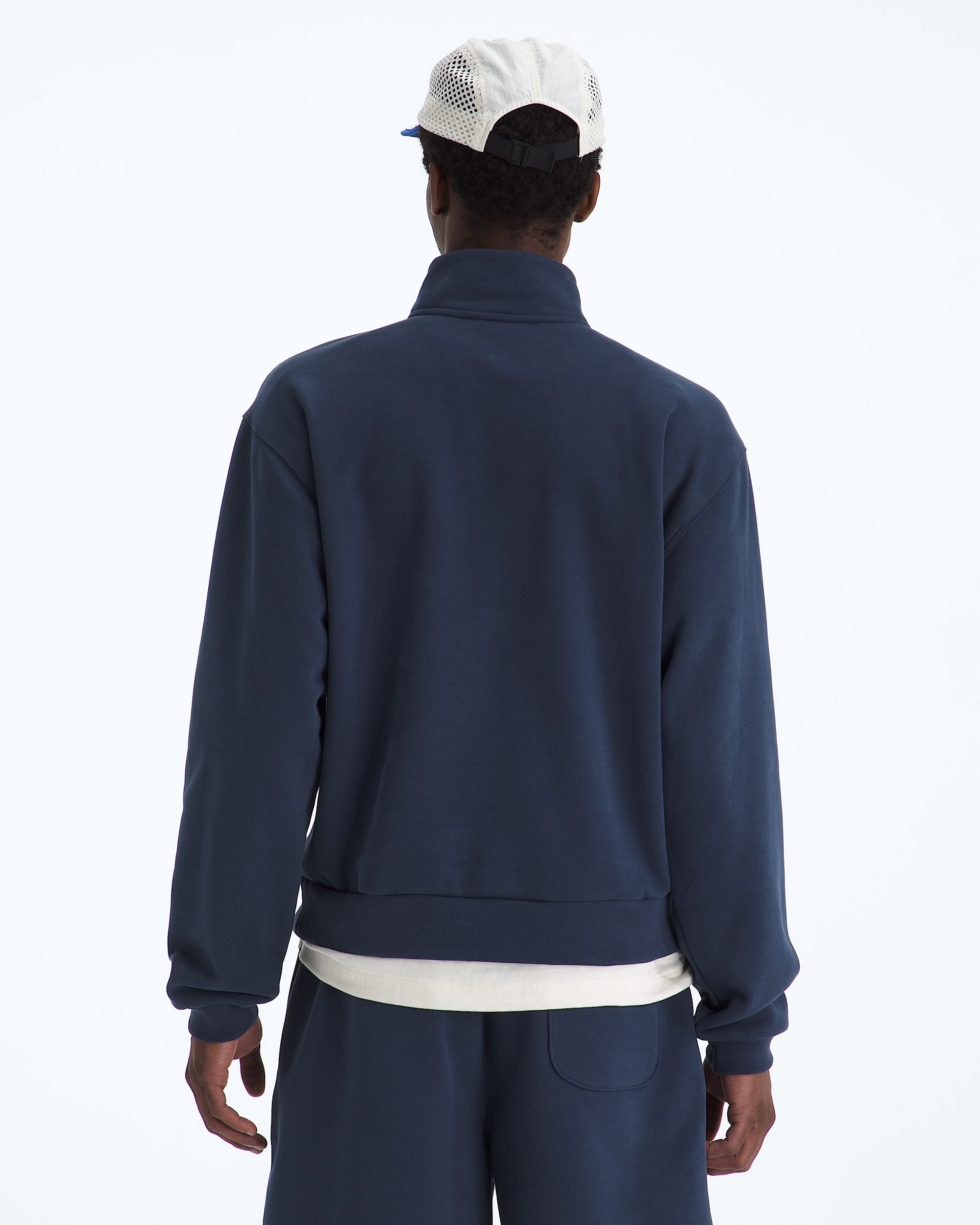 Mens TNF Red Box Half Zip TNF BACK
