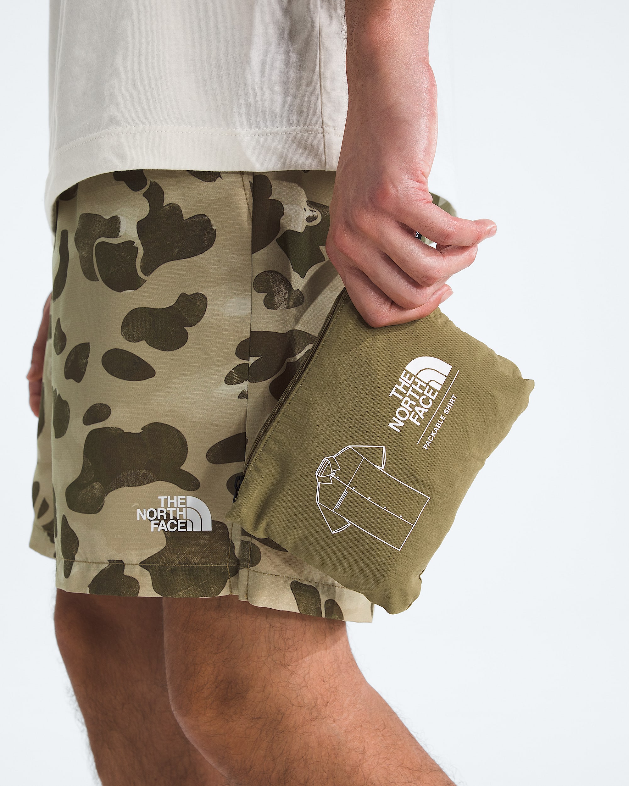 Mens Packable ShortSleeve Shirt TNF MODELALT6