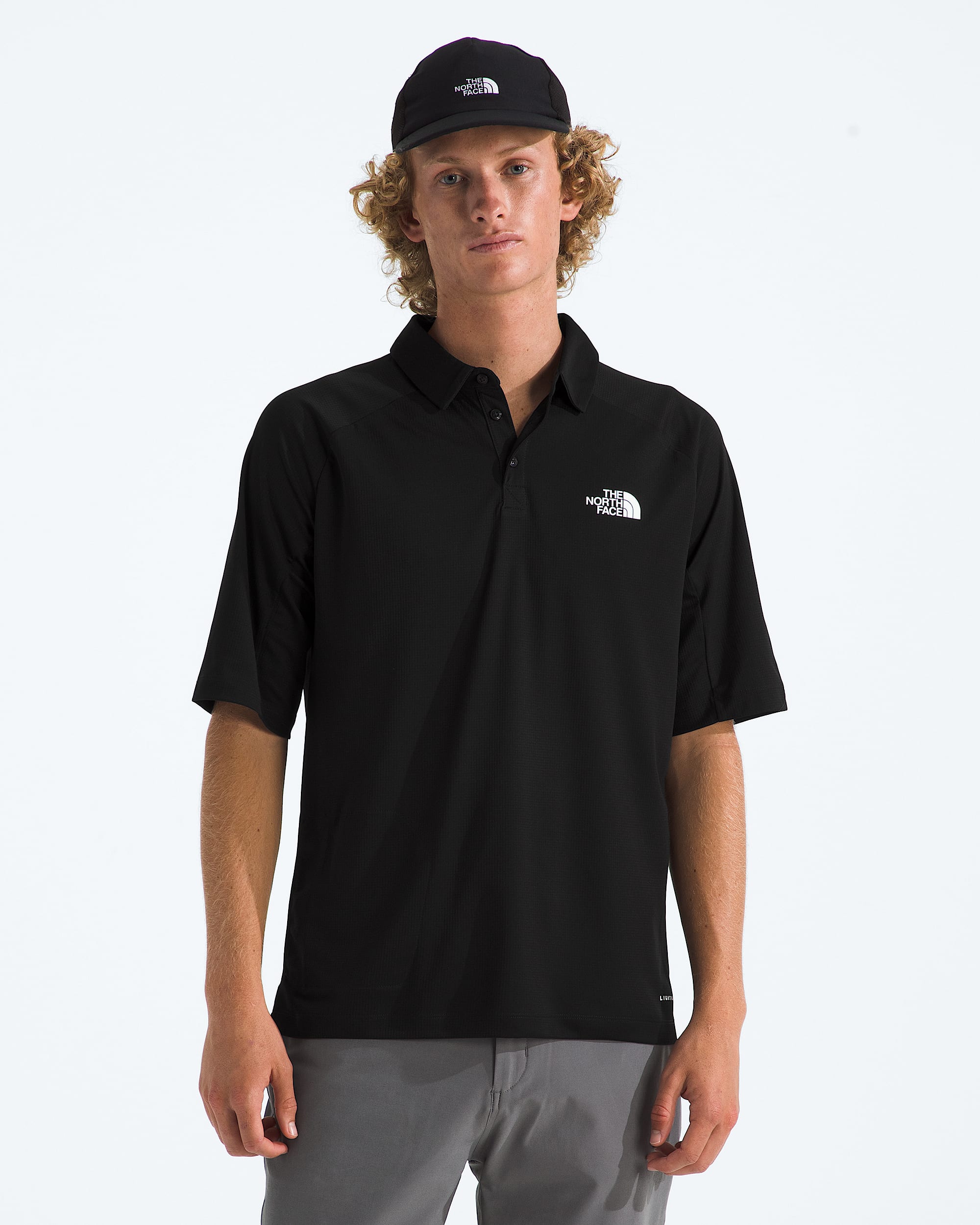 Mens LIGHTRANGE Packable ShortSleeve Polo TNF Main