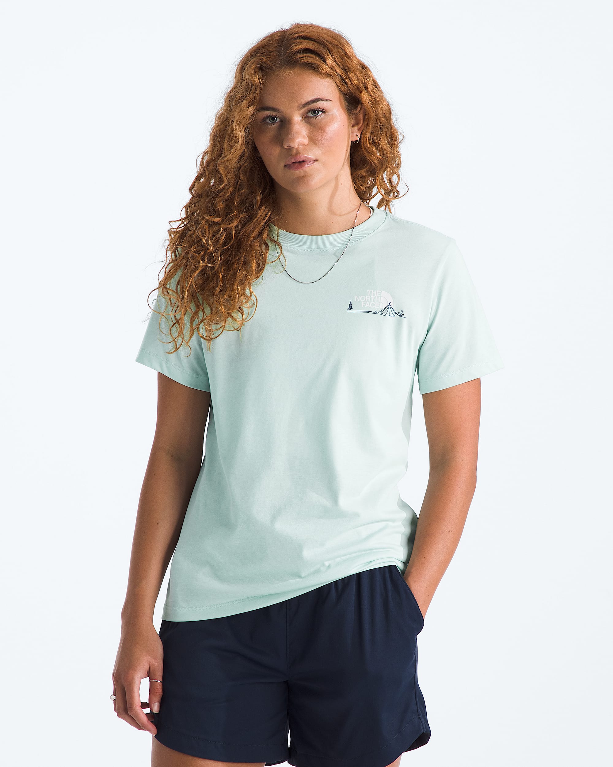 Womens Monte Regular ShortSleeve TeeGraphic TNF BACK