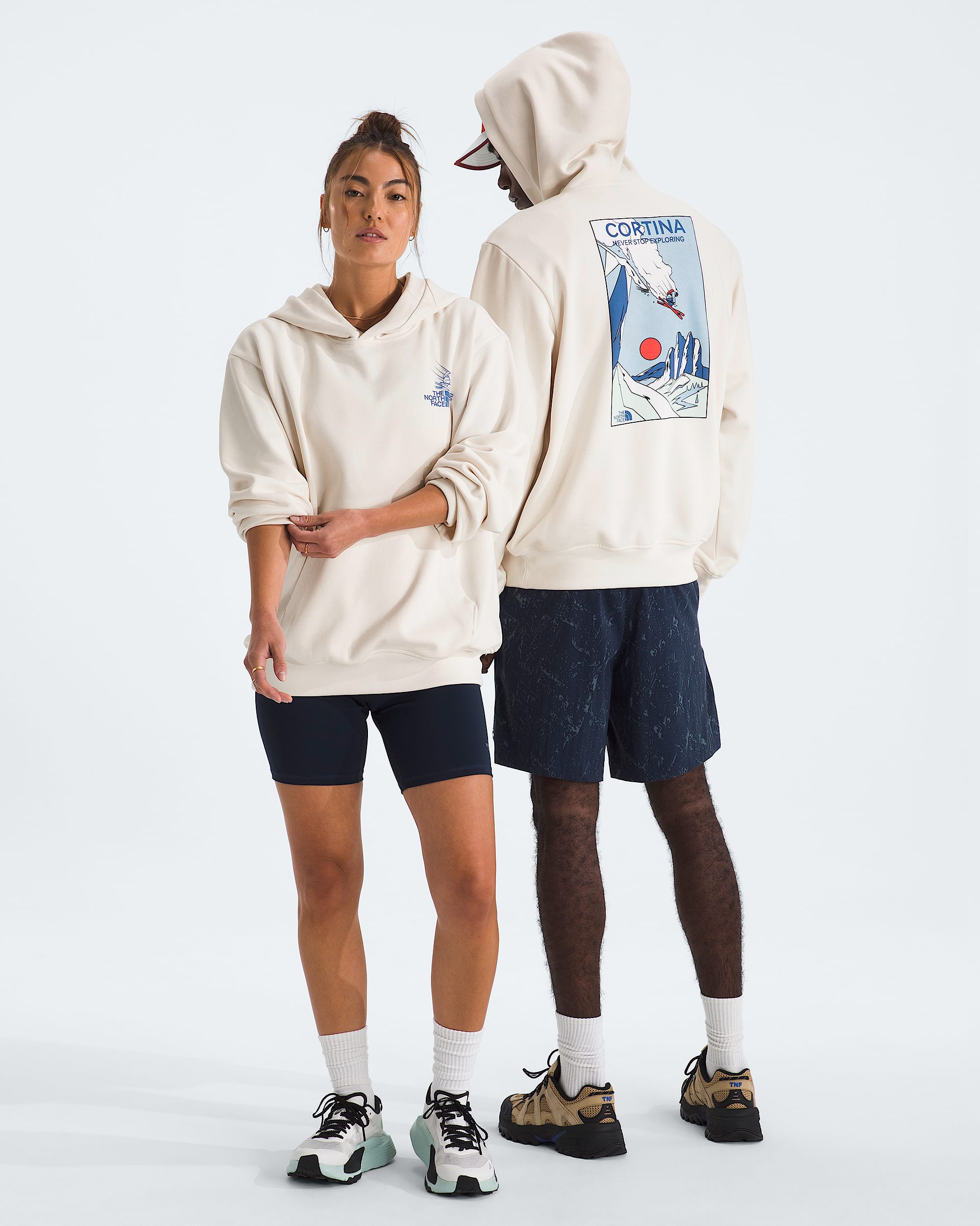 Unisex Mountain Celebration Relaxed HoodieGraphic TNF Main