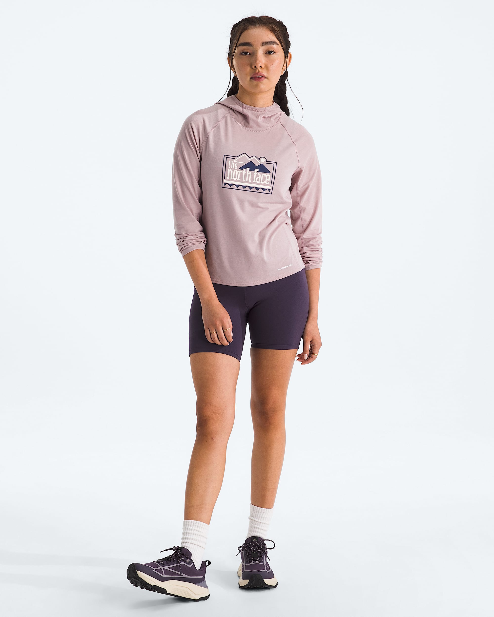 Womens Adventure Explore Pin Hoodie TNF HERO2