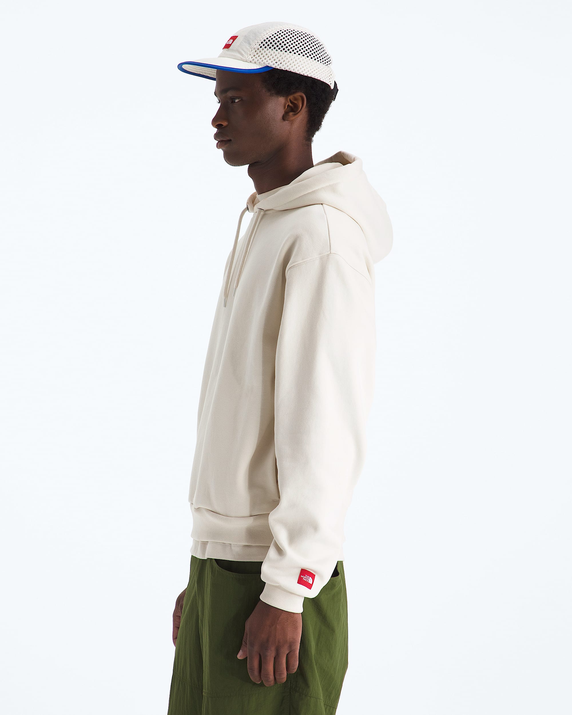 Mens TNF Red Box Hoodie TNF MODEL34