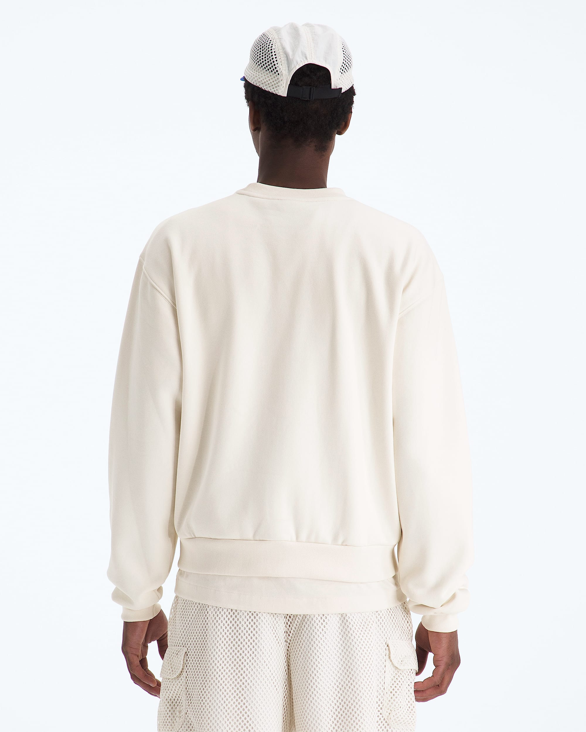 Mens TNF Red Box Crew TNF BACK