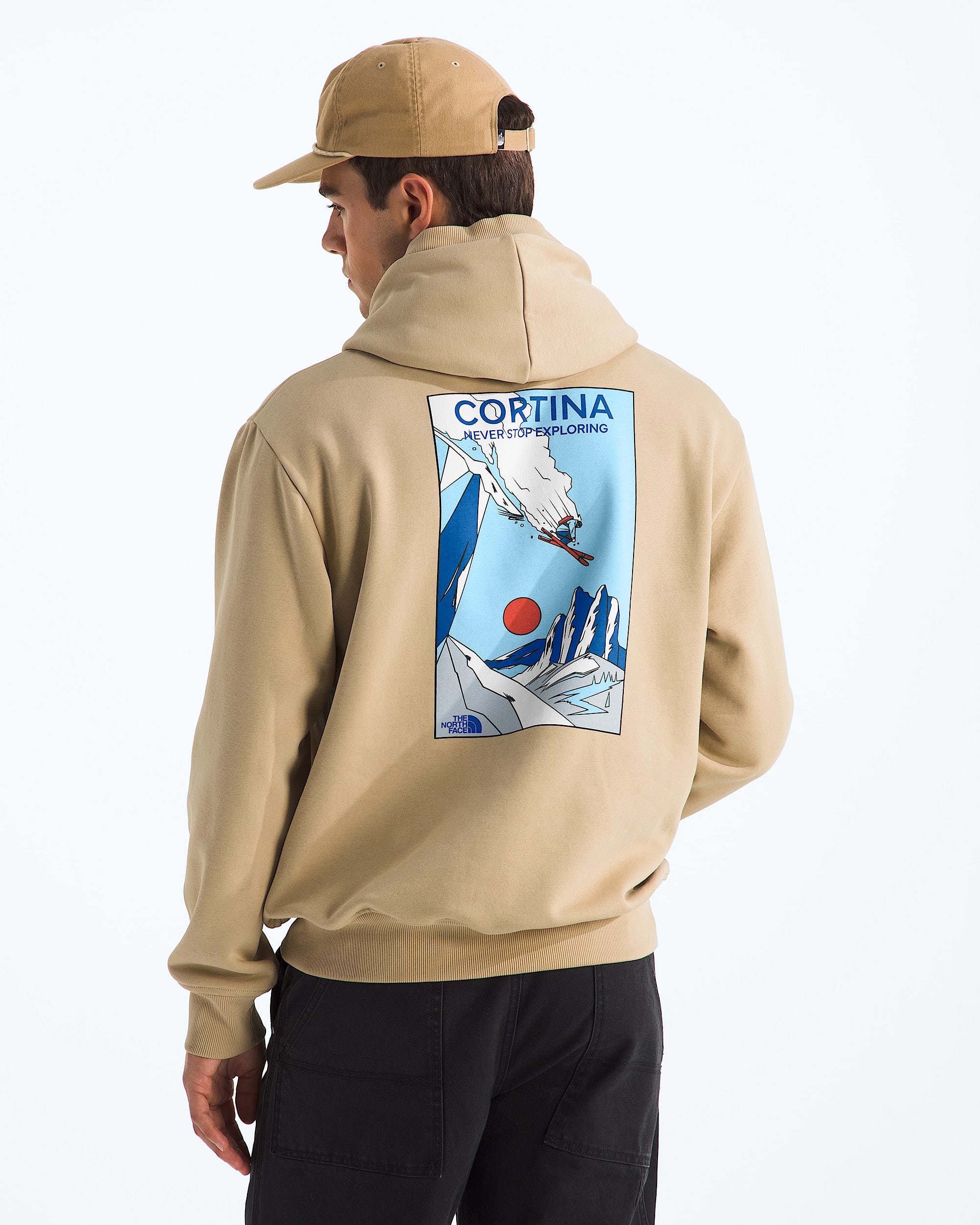 Unisex Mountain Celebration Relaxed HoodieGraphic TNF HERO2