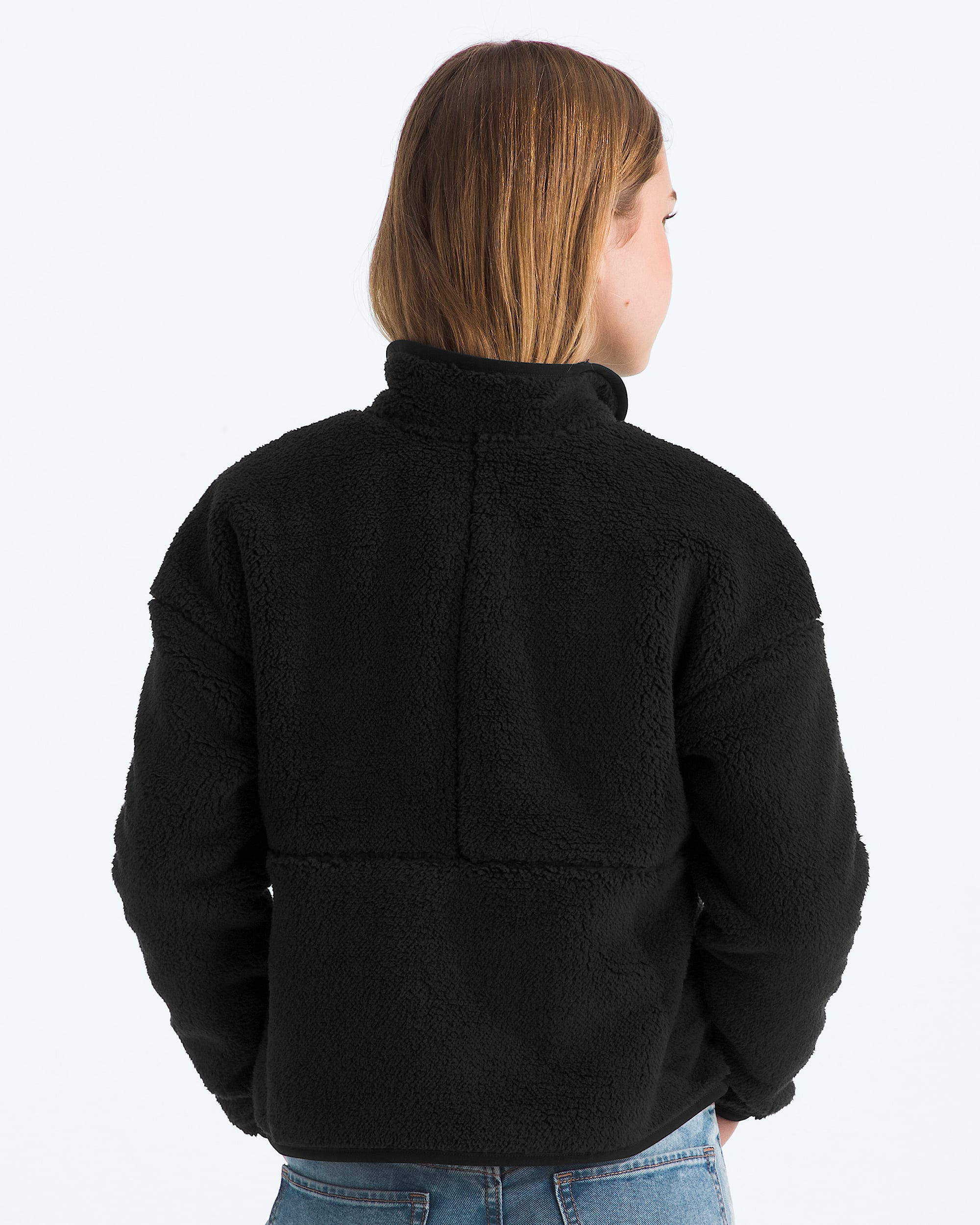 Girls Cabin Fleece FullZip Jacket TNF BACK