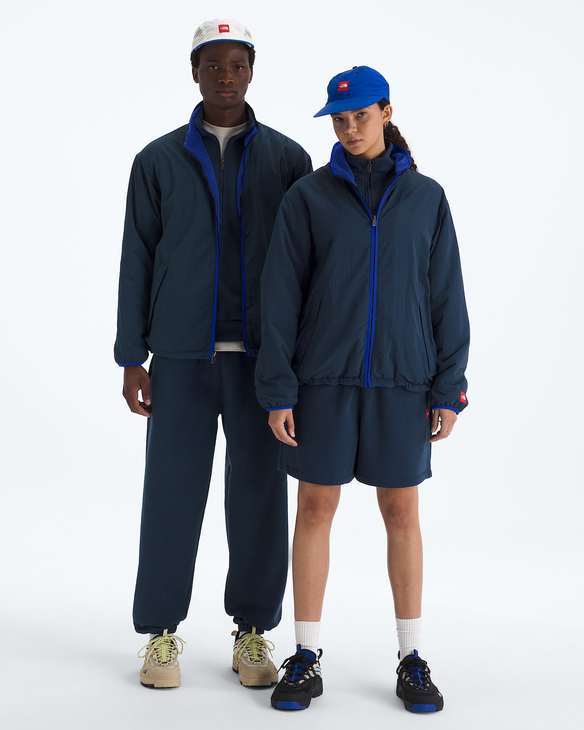 TNF Red Box Reversible Fleece Jacket TNF Main