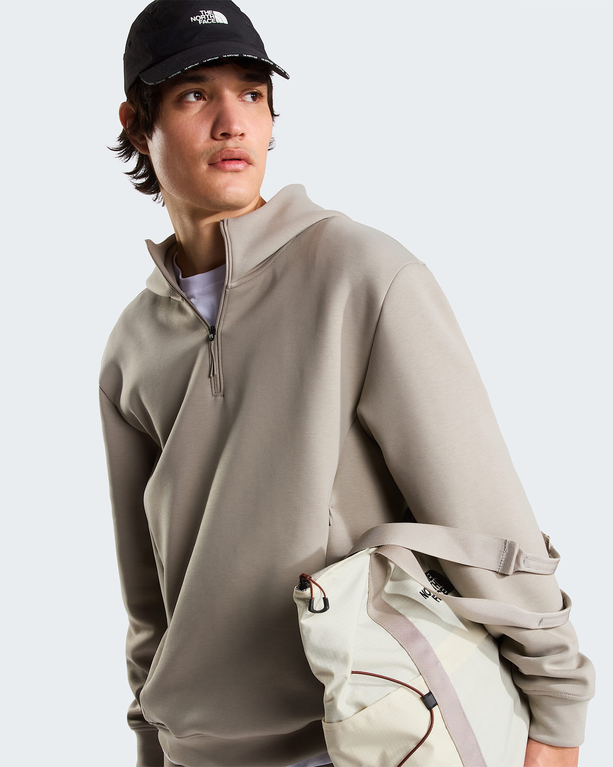 Chandail  capuchon  glissire un quart Dynamic pour hommes TNF ALT2