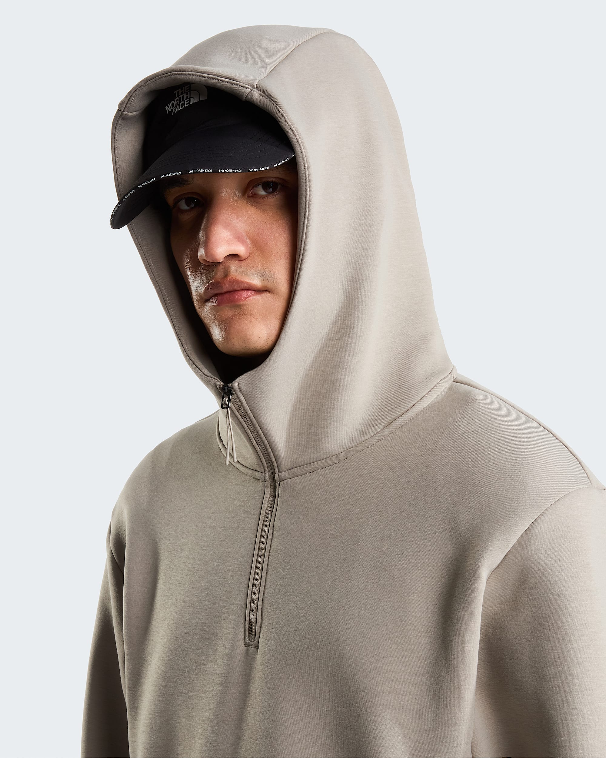 Chandail  capuchon  glissire un quart Dynamic pour hommes TNF MODELHOOD1