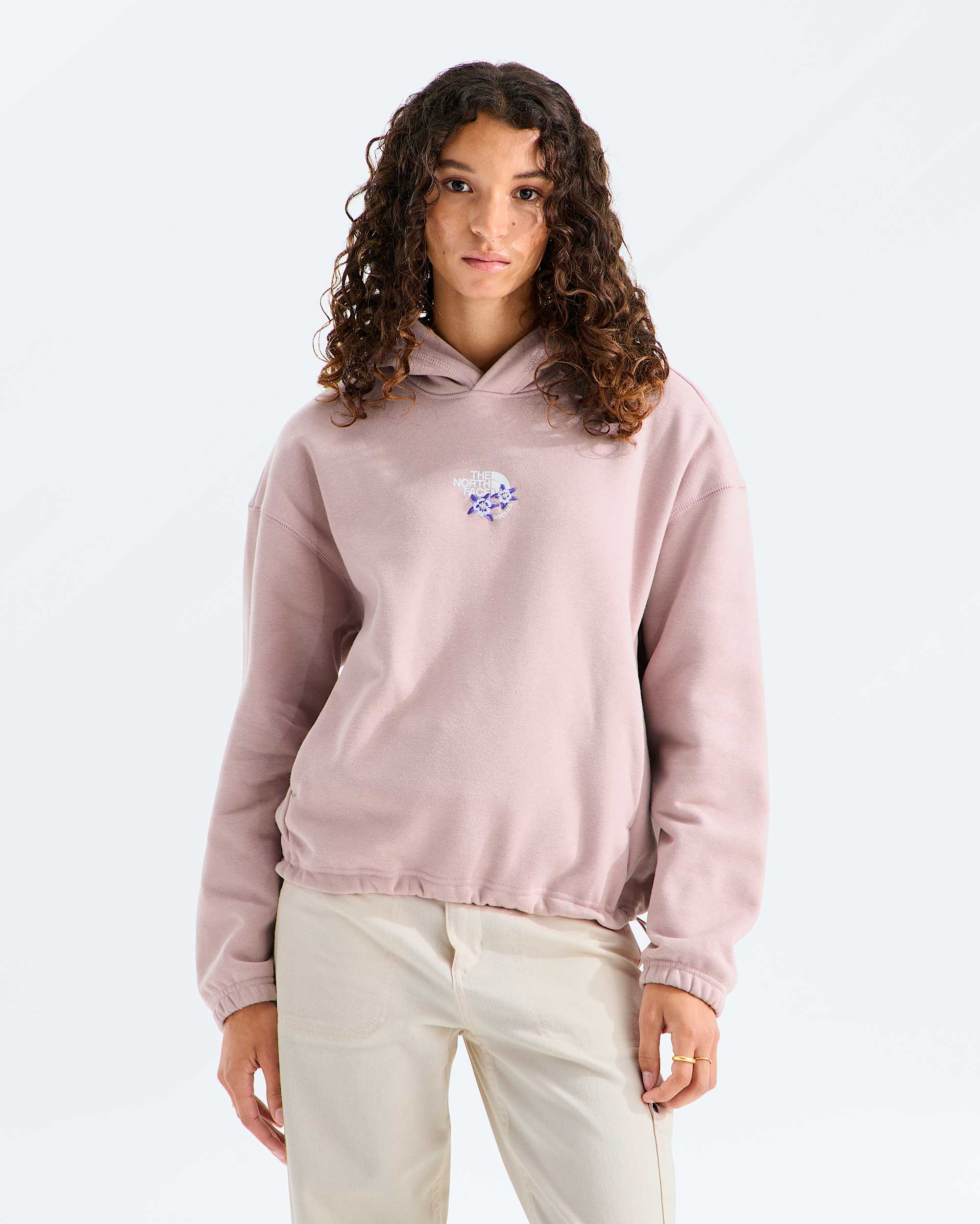 Womens Places We Love HoodieRockies Blue Columbine TNF Main