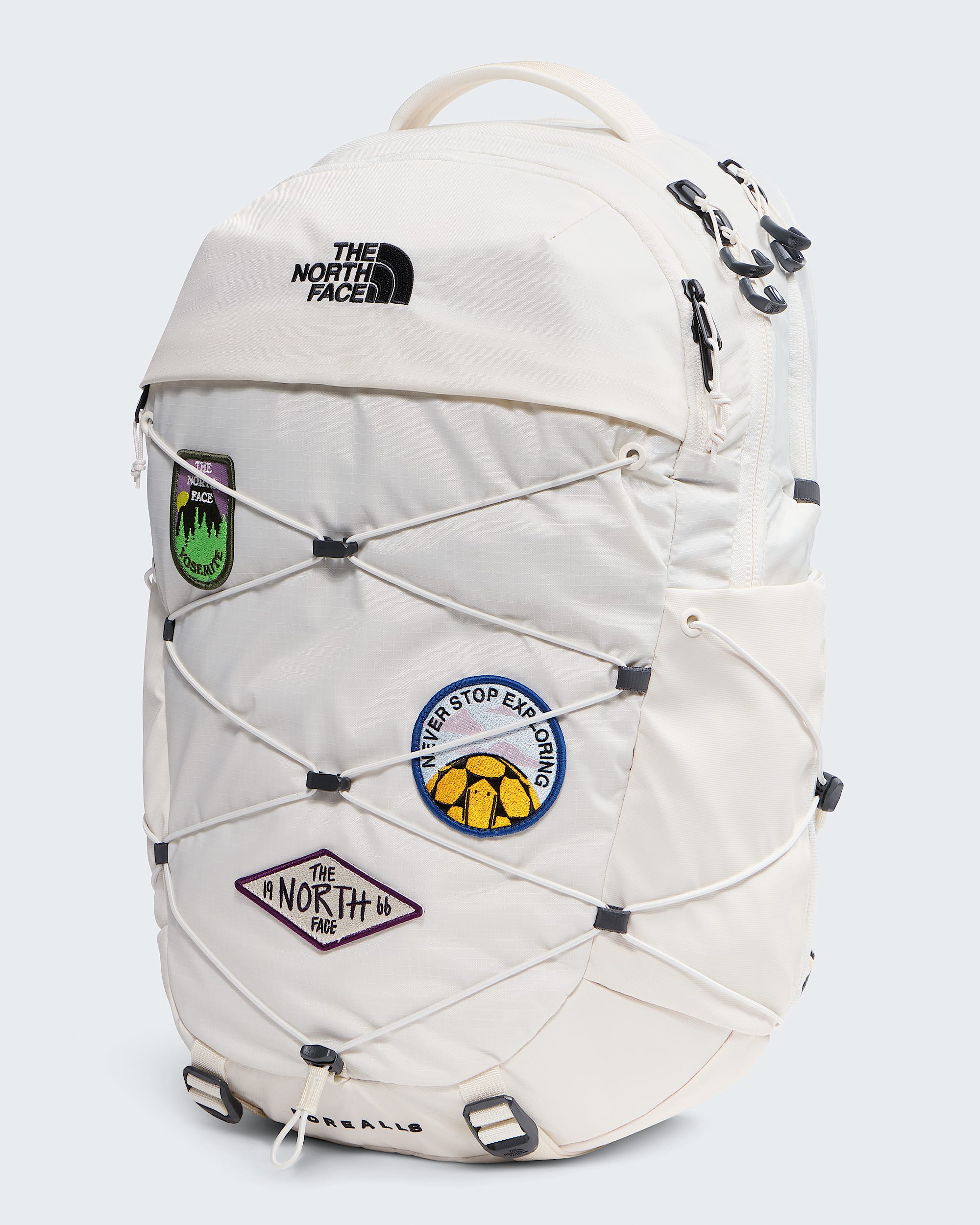 north face backpack white floral The Jester Luxe for Women in Gardenia White/Burnt Coral Metallic allowing you to conquer any trail with ease The North Face - Women's