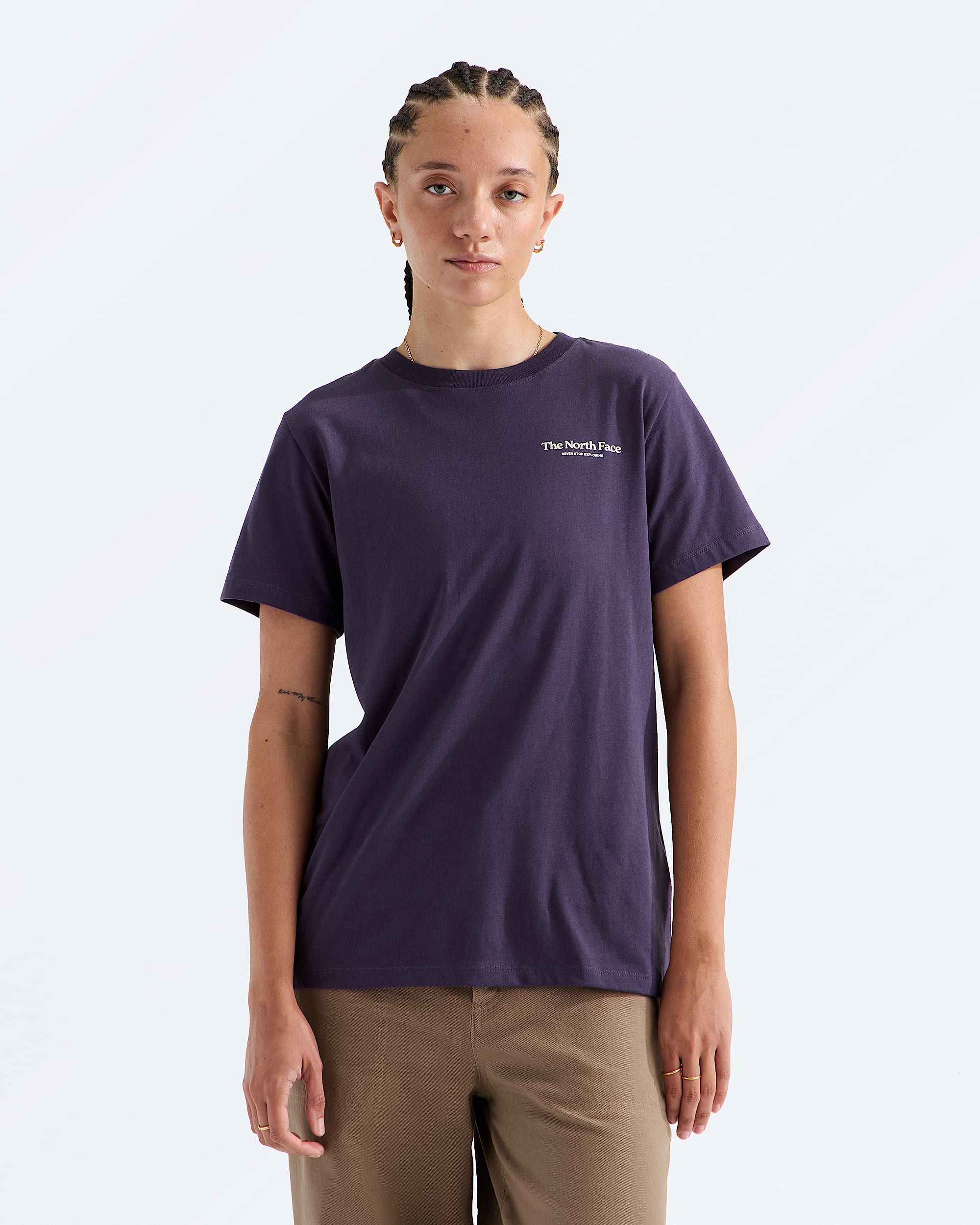 Womens Monte Reg ShortSleeve TeeGraphic TNF BACK