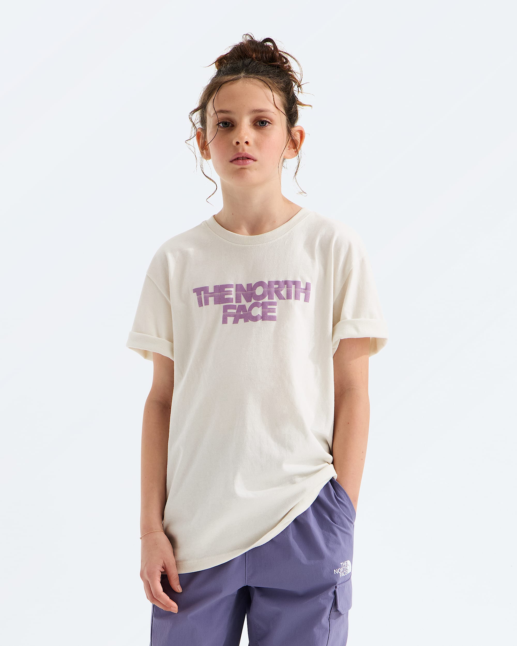 Girls Chalbi Relaxed ShortSleeve TeeGraphic TNF Main