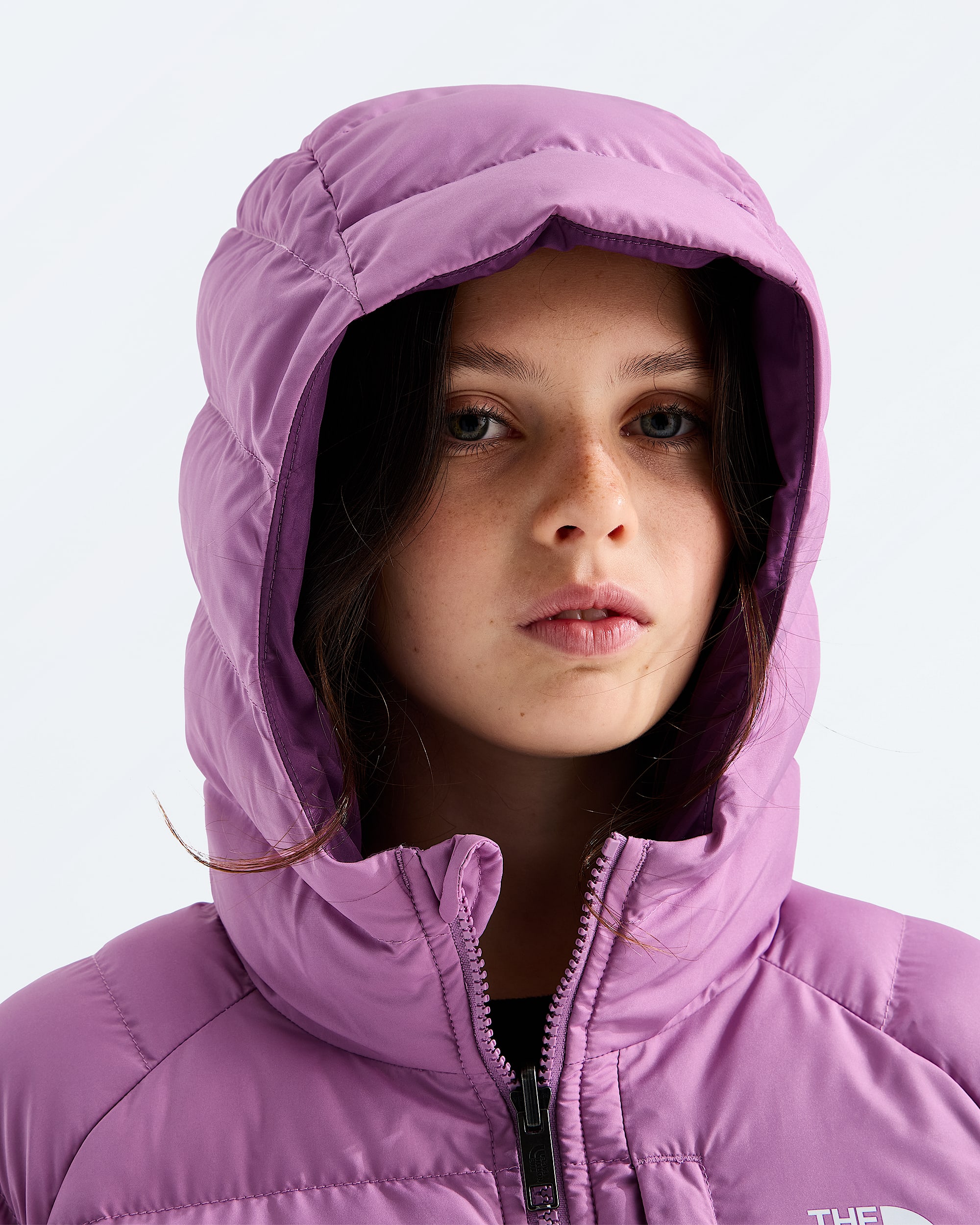 Veste  capuche rversible Perrito pour filles TNF MODELHOOD2