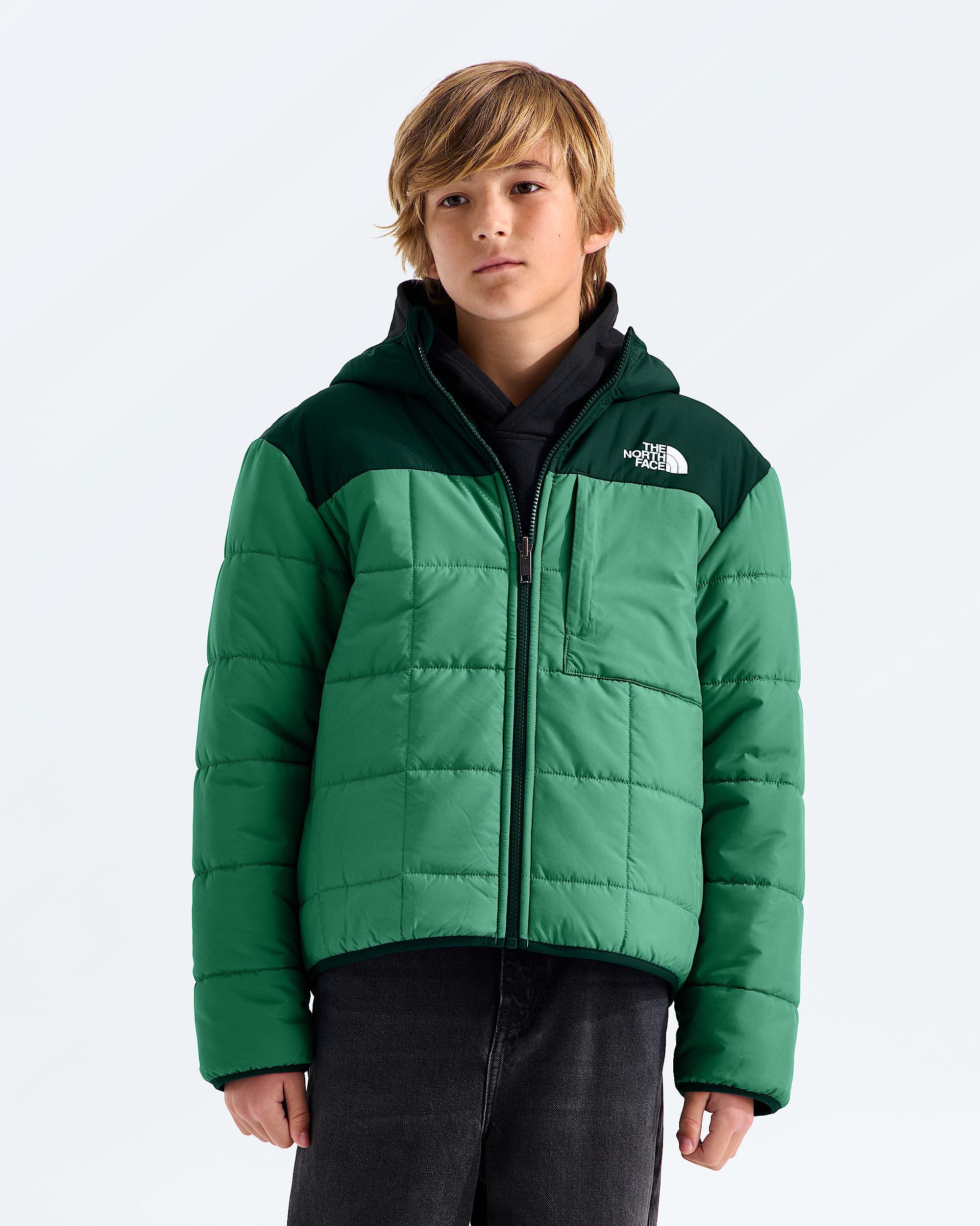 Boys Reversible Shasta FullZip Hooded Jacket TNF Main