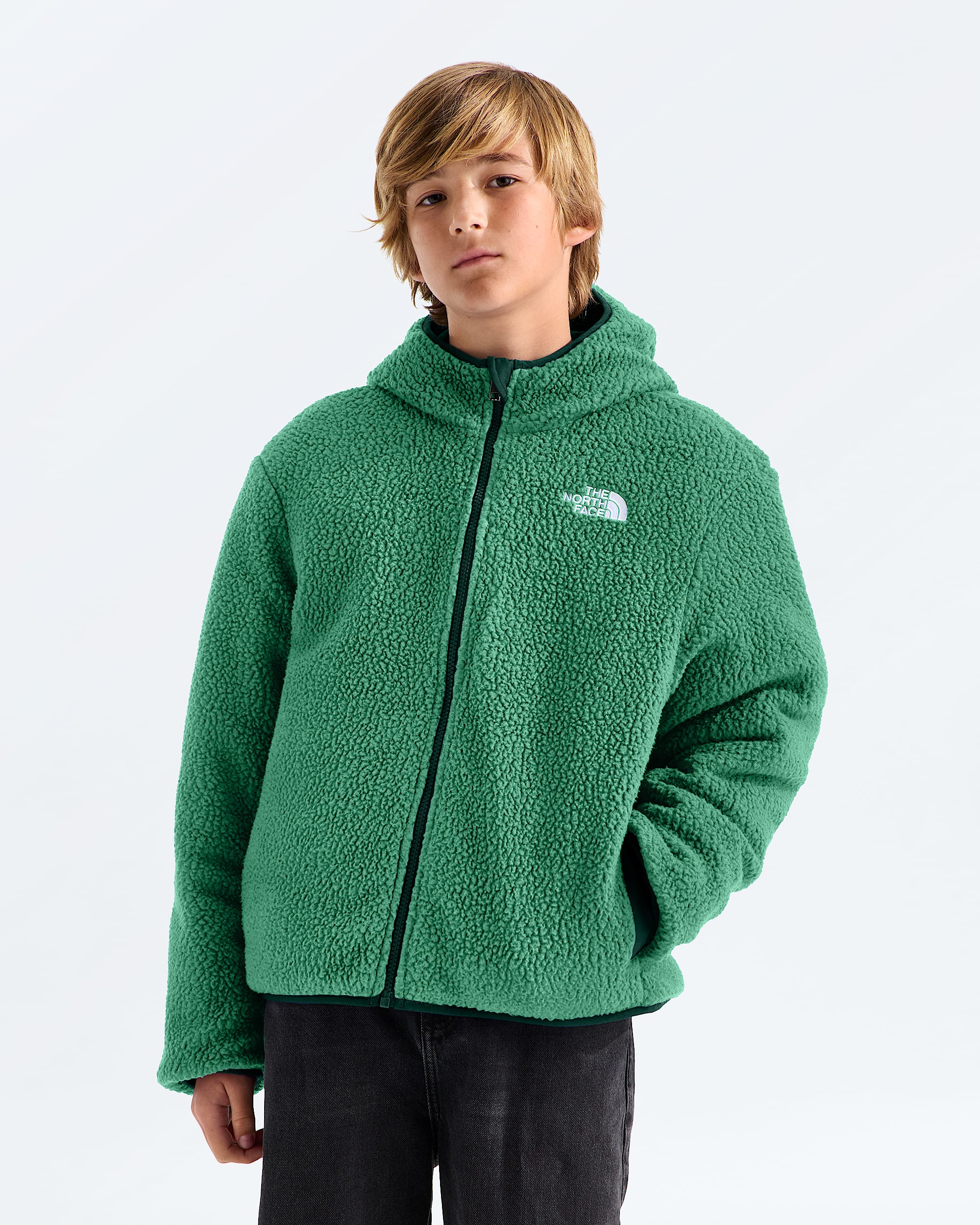 Boys Reversible Shasta FullZip Hooded Jacket TNF HEROREV