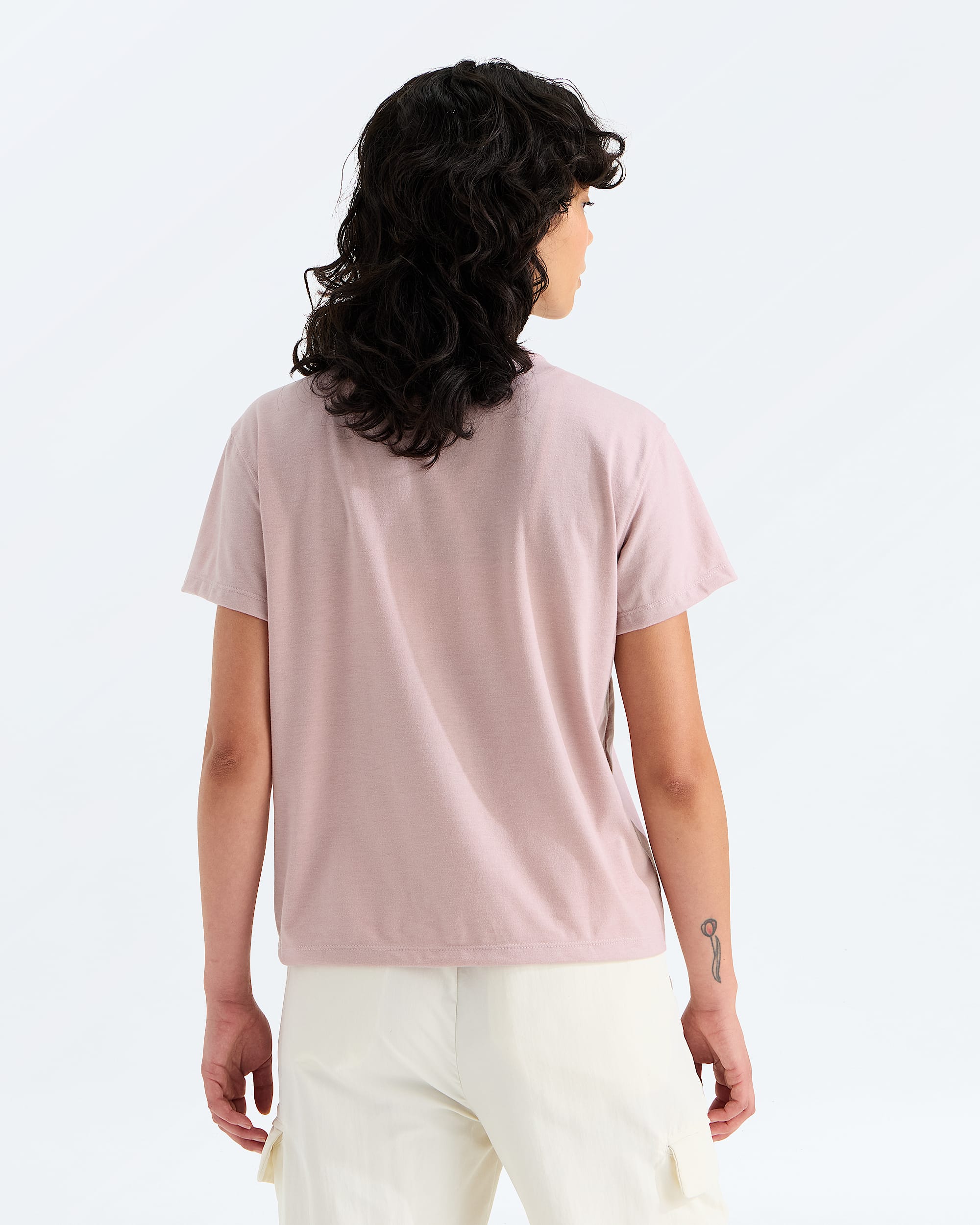 Womens TriBlend ShortSleeve Pocket Tee TNF BACK