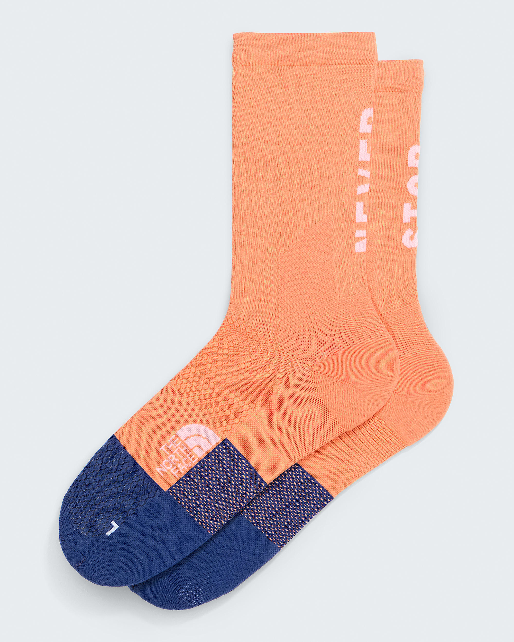 Never Stop Trail Run Crew Socks TNF HERO - 1