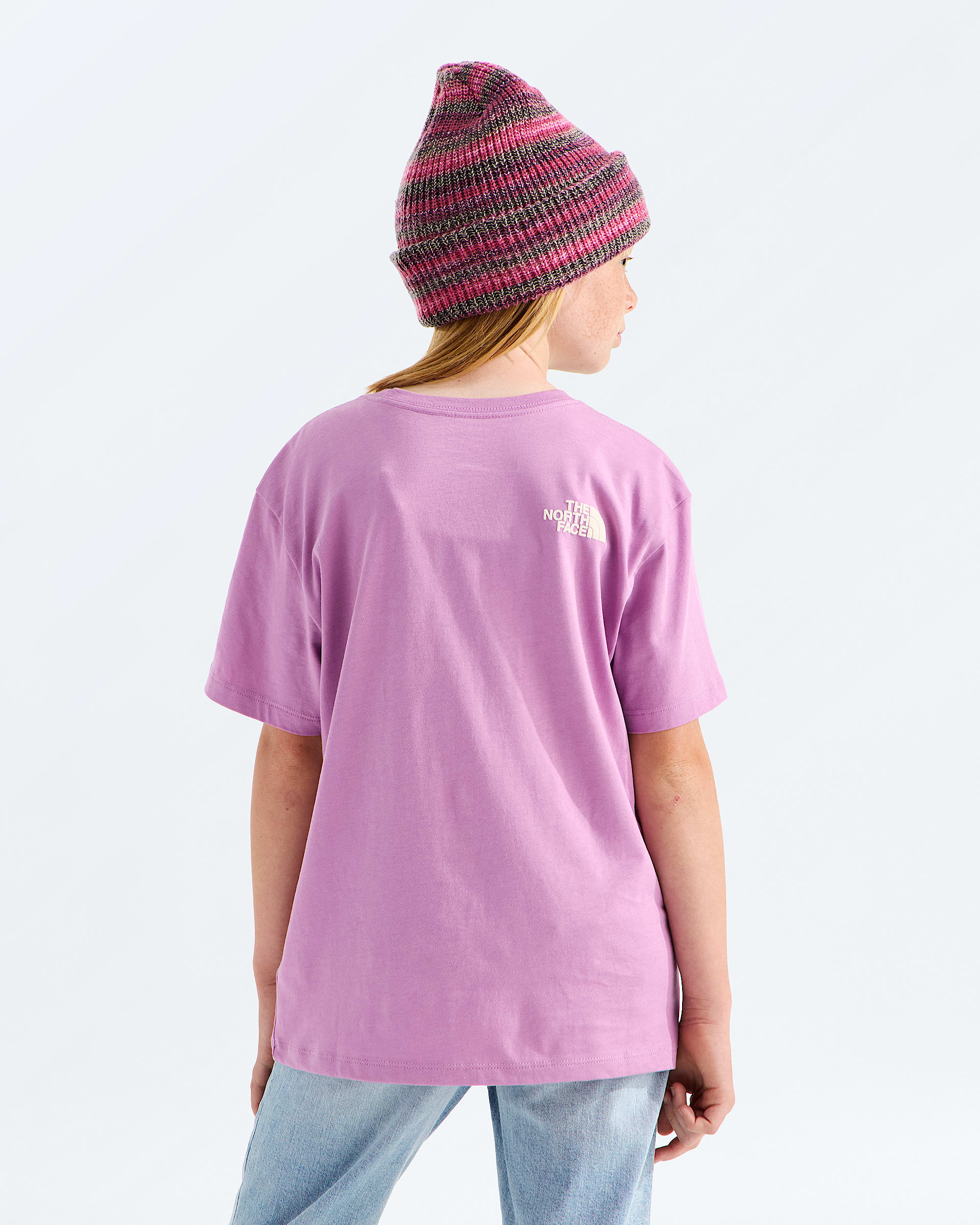 Girls Chalbi Relaxed ShortSleeve TeeGraphic TNF BACK