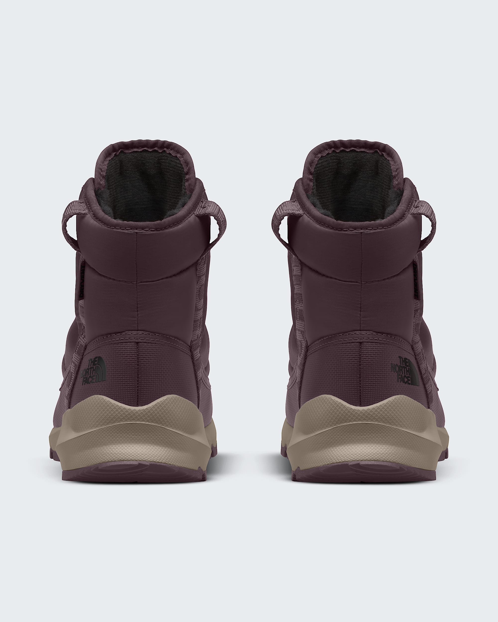 Womens THERMOBALL Lace Up Luxe Waterproof Boots TNF BACK