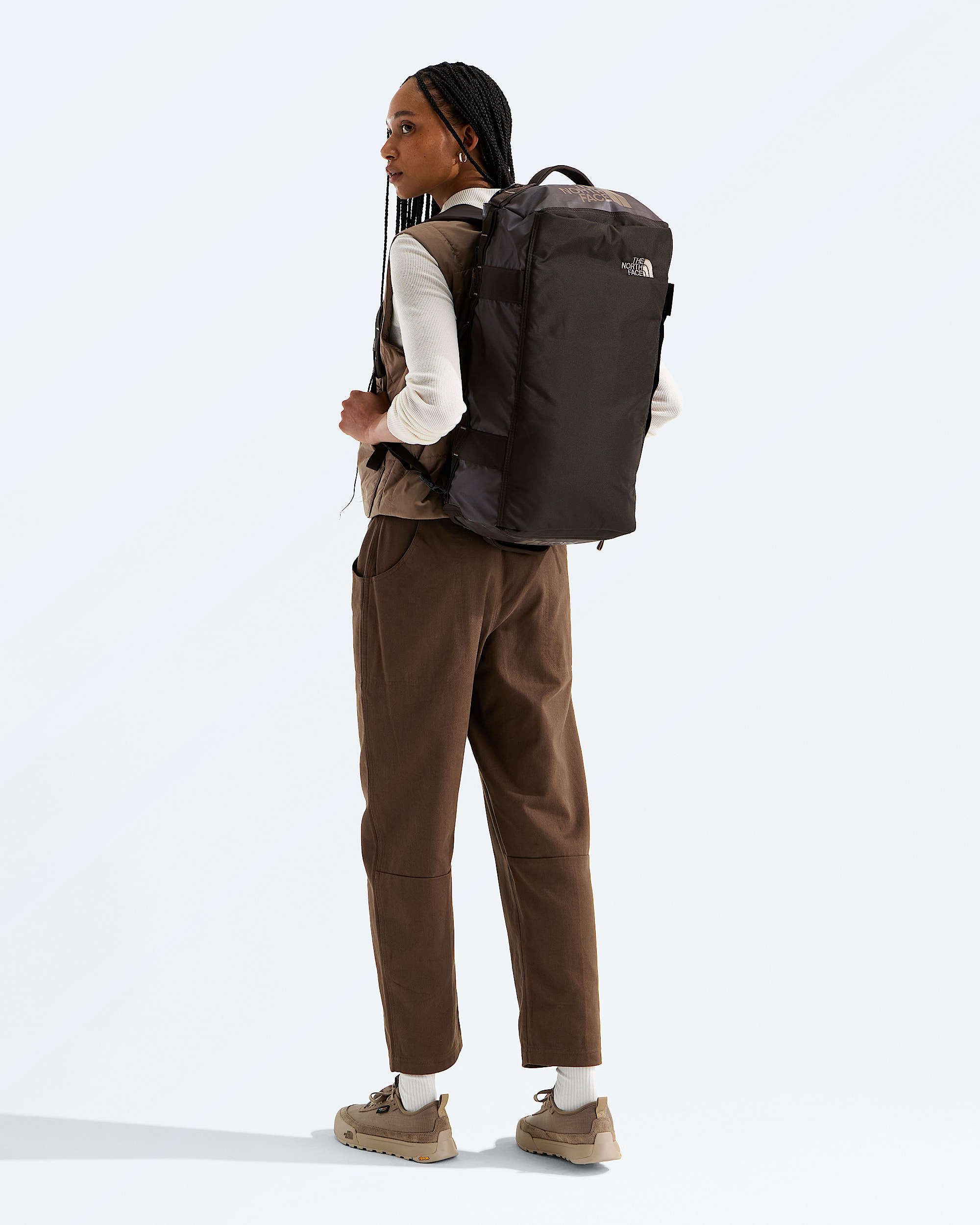 north face backpack traveling The conscious design in one sleek package The North Face Duffel Backpack