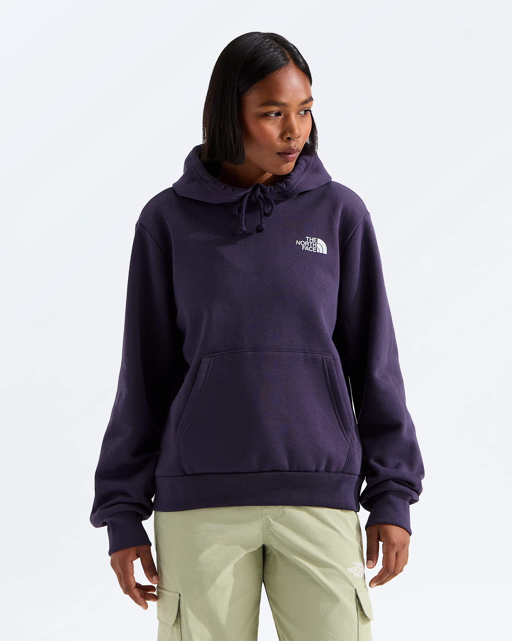 Womens Glacier Drift Regular Hoodie TNF BACK