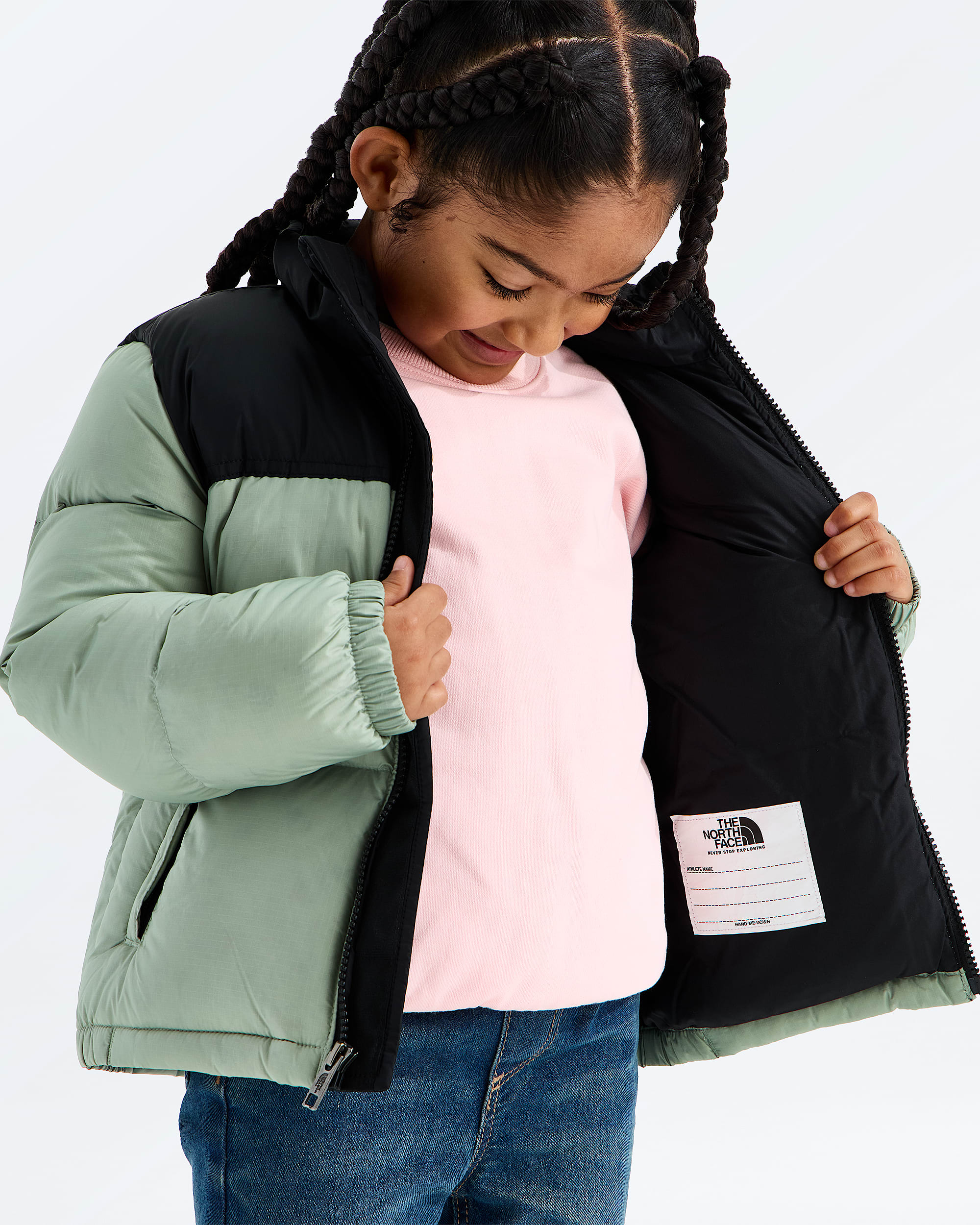 Kids 1996 Retro Nuptse Jacket TNF MODELINT